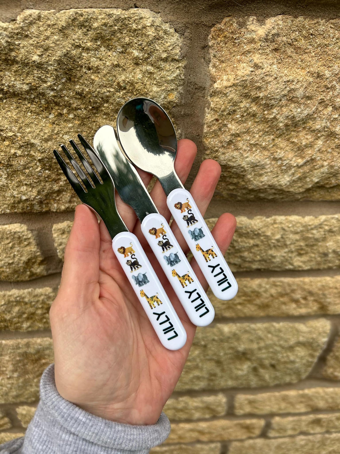 Personalised Plastic Children's Cutlery