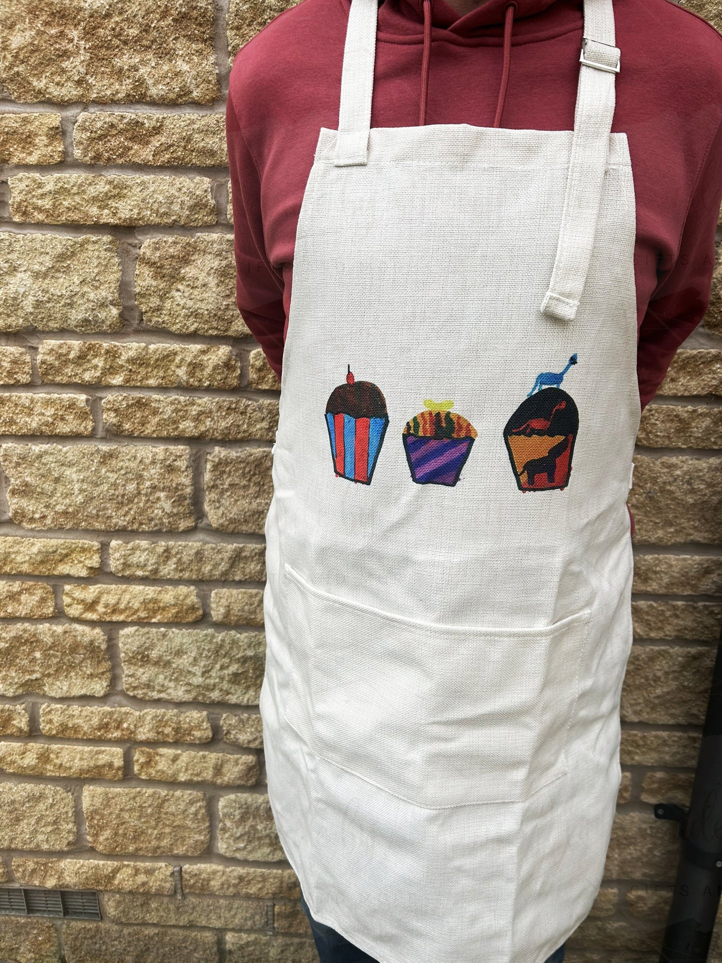 Personalised Child Artwork Adult Apron