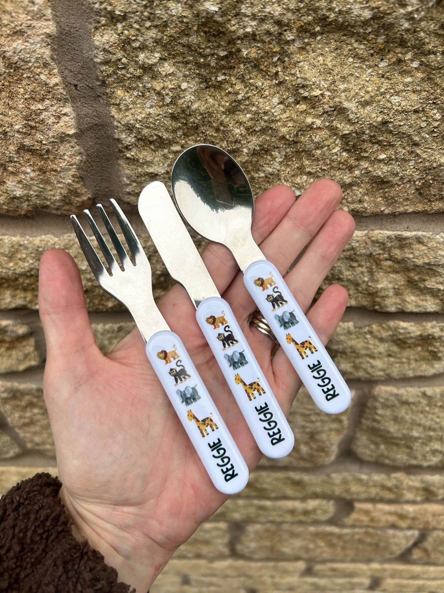 Personalised Plastic Children's Cutlery