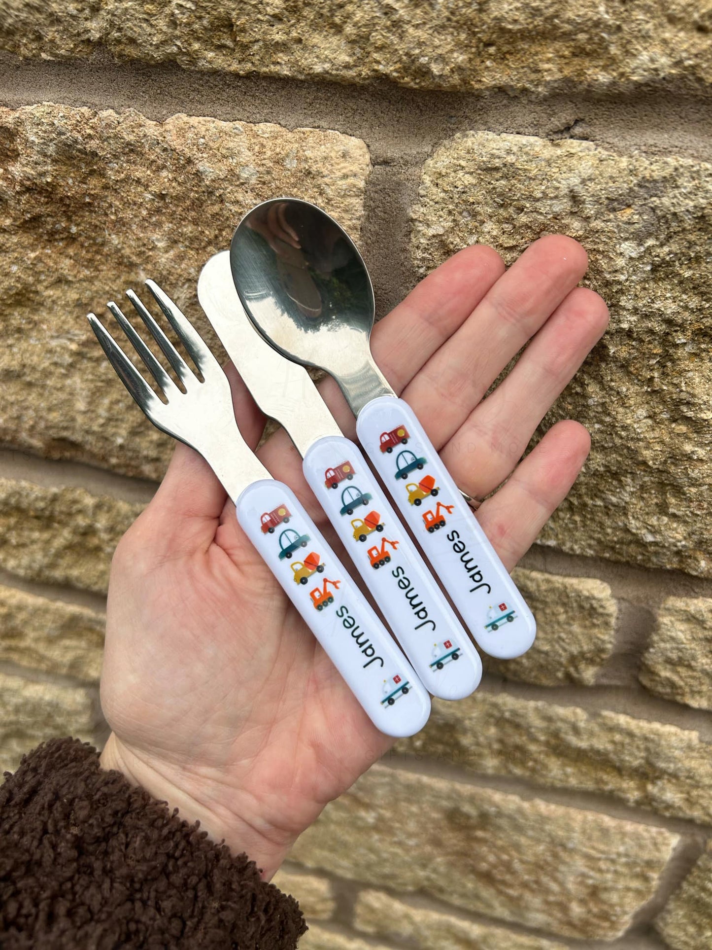 Personalised Plastic Children's Cutlery