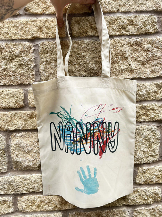 Personalised Childs Artwork Tote Shopper Bag
