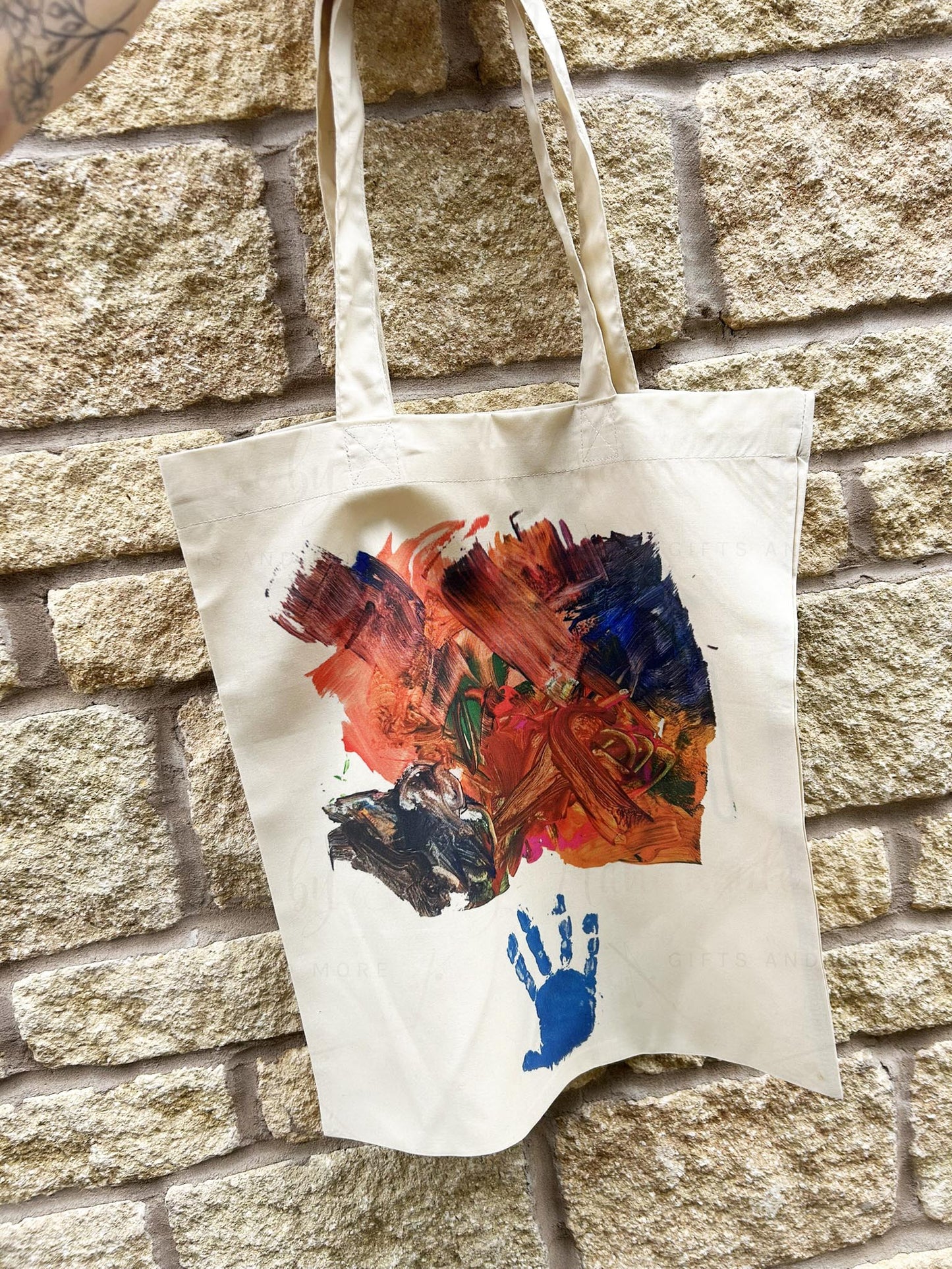 Personalised Childs Artwork Tote Shopper Bag