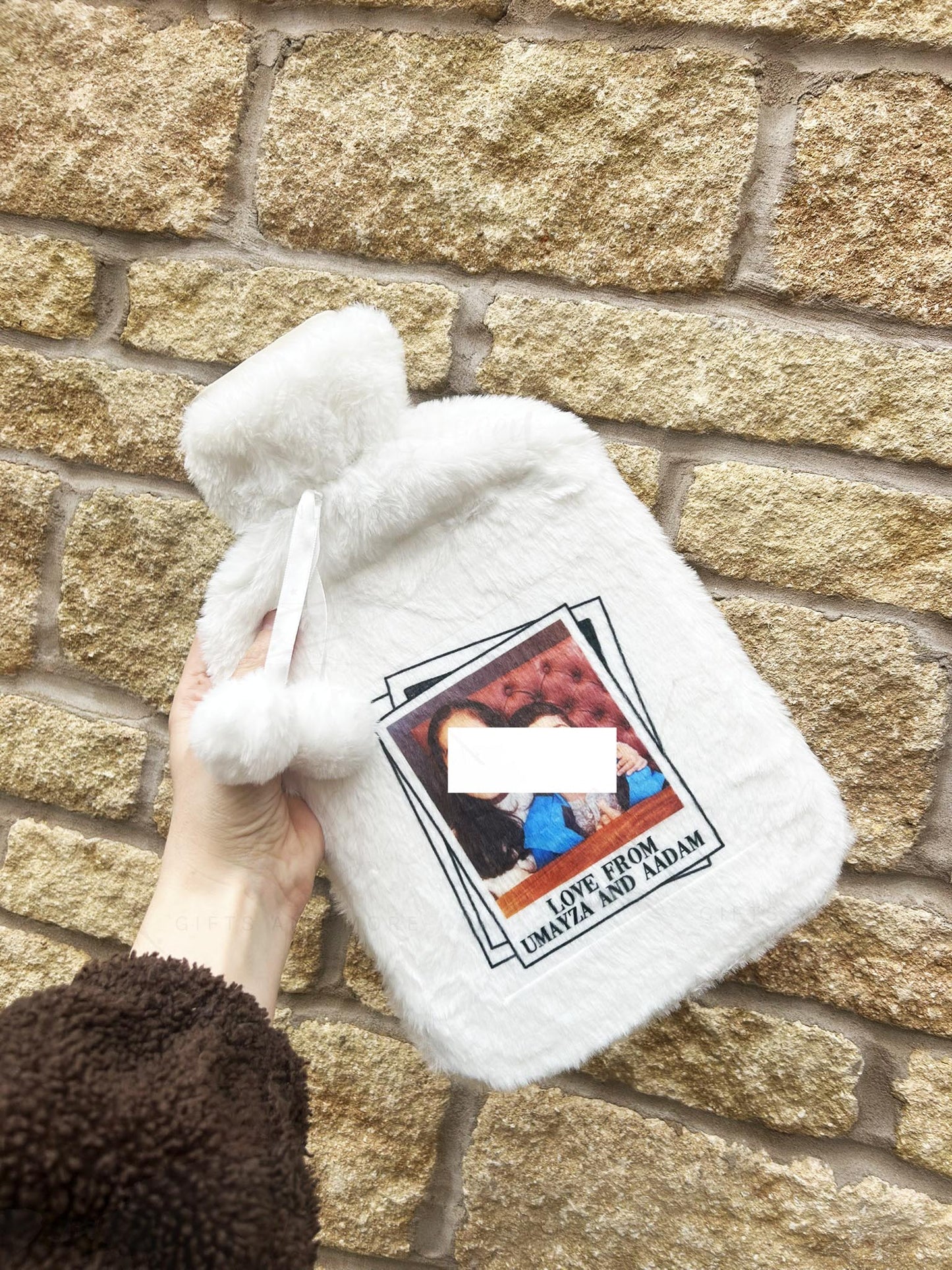 Personalised Photo Polaroid Hot Water Bottle