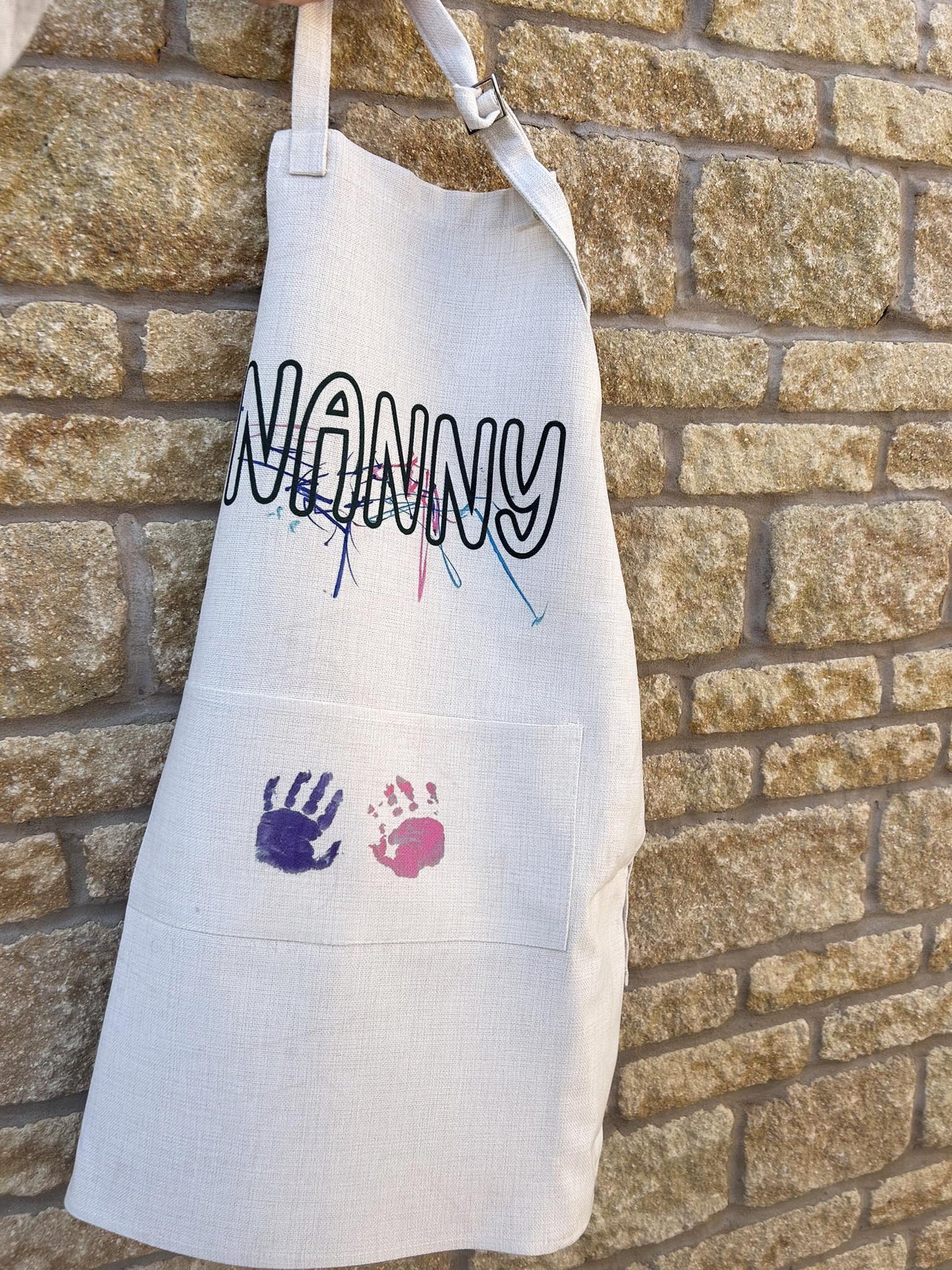 Personalised Child Artwork Adult Apron