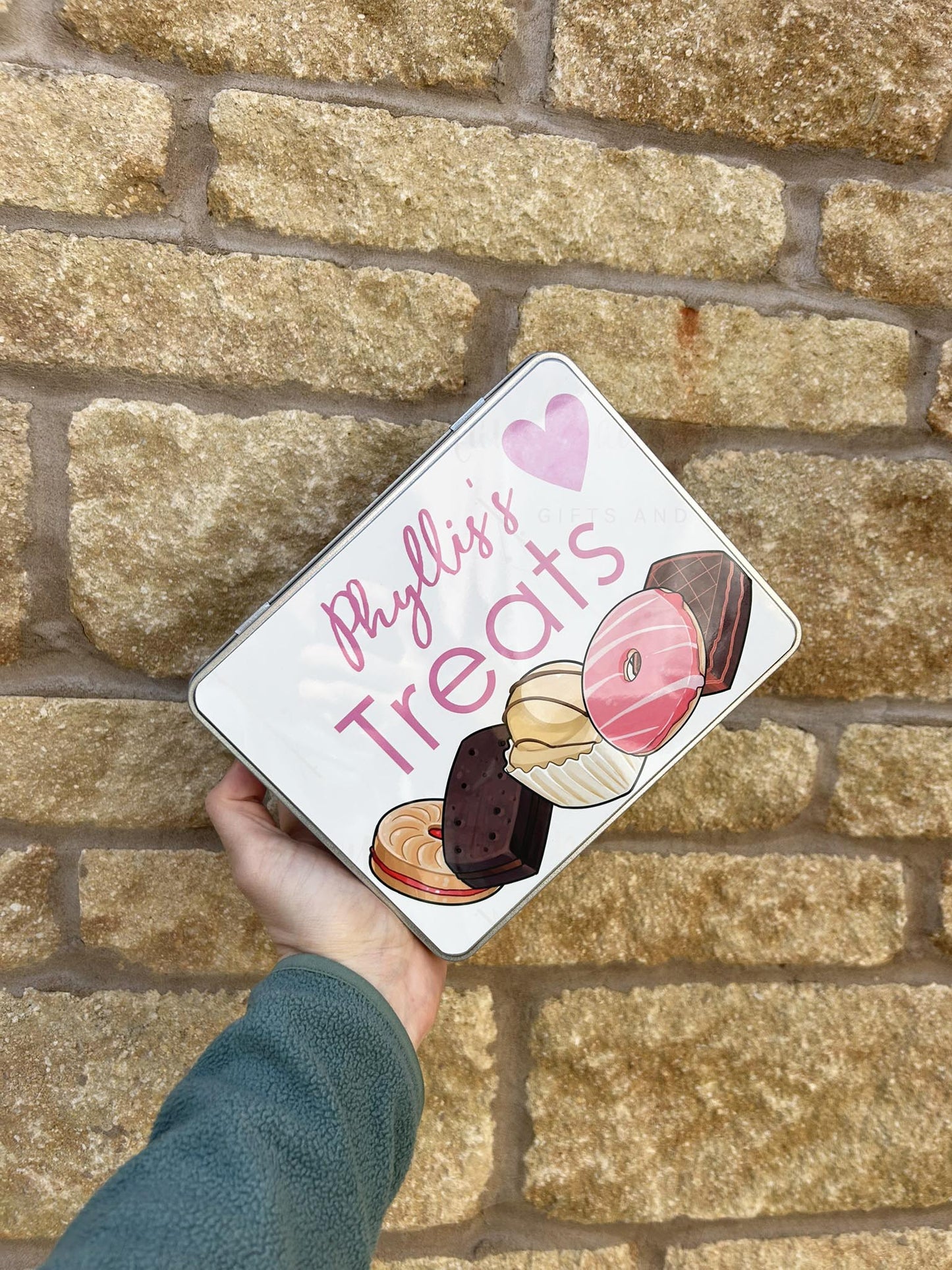 Personalised Novelty Biscuit Metal Tin