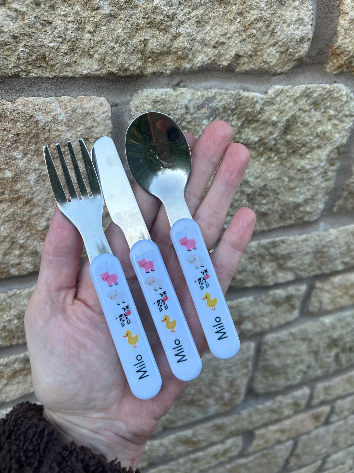 Personalised Plastic Children's Cutlery