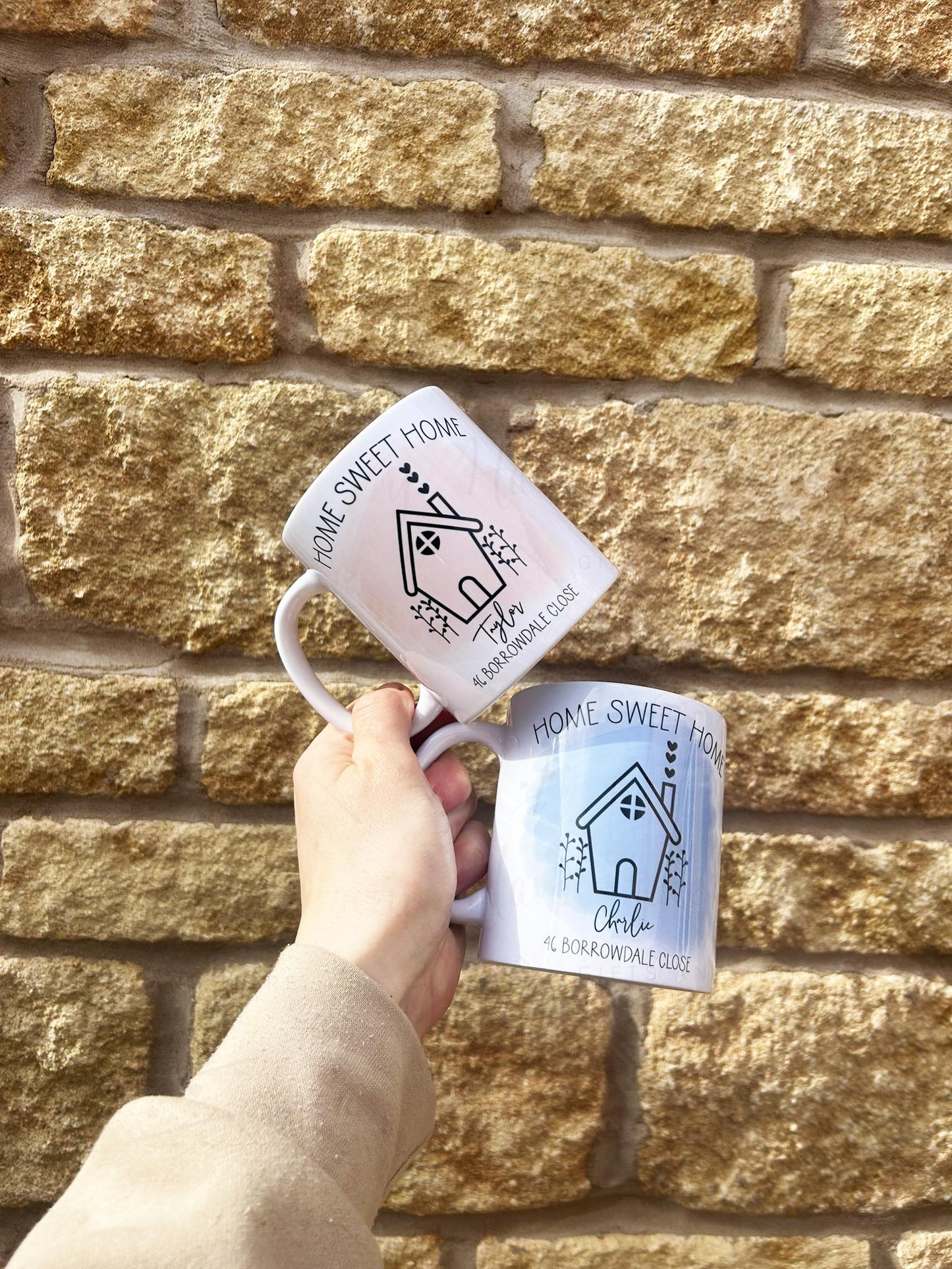 Personalised New Home Ceramic Mugs