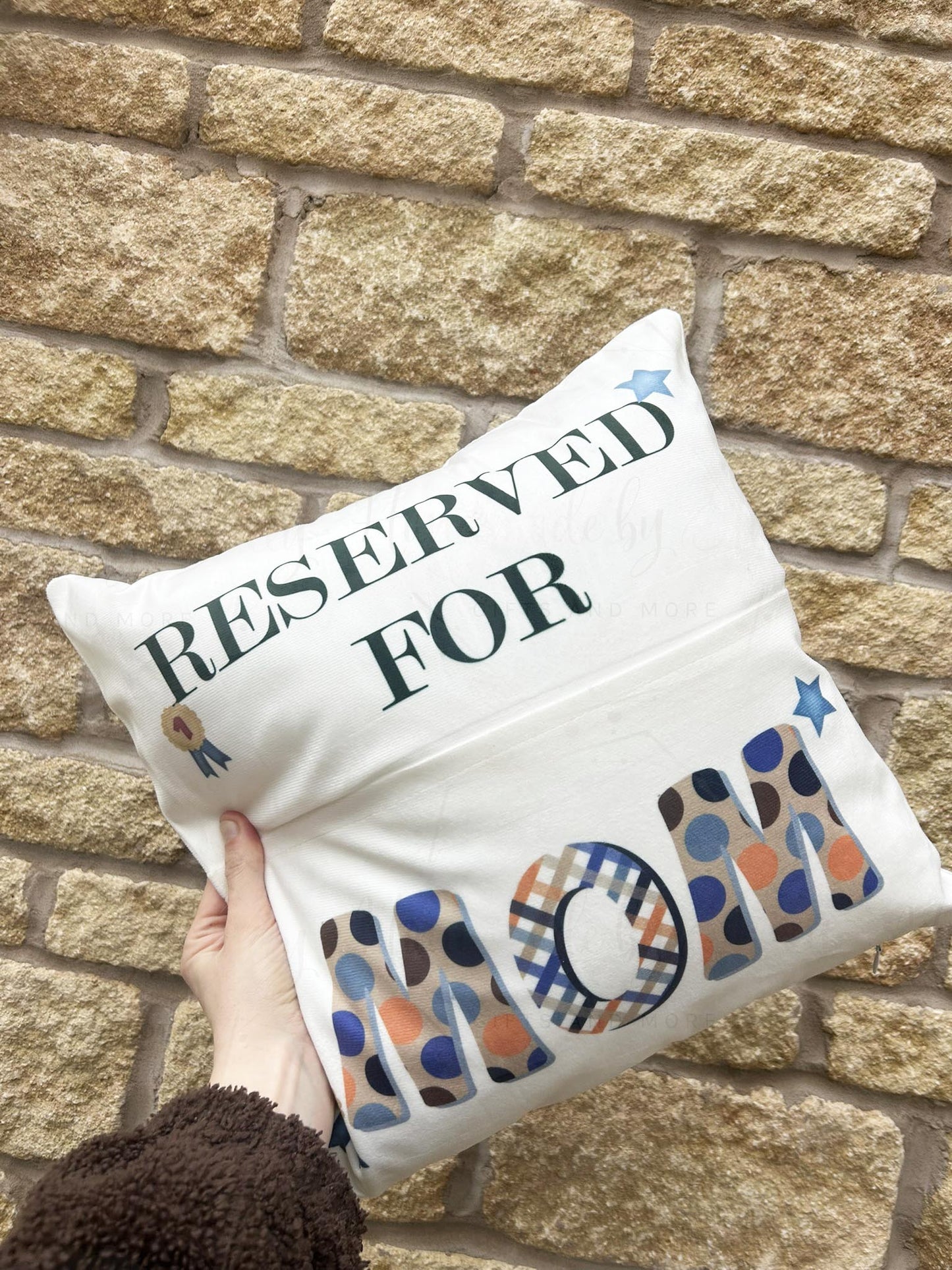 Personalised Reserved for Pocket Cushion