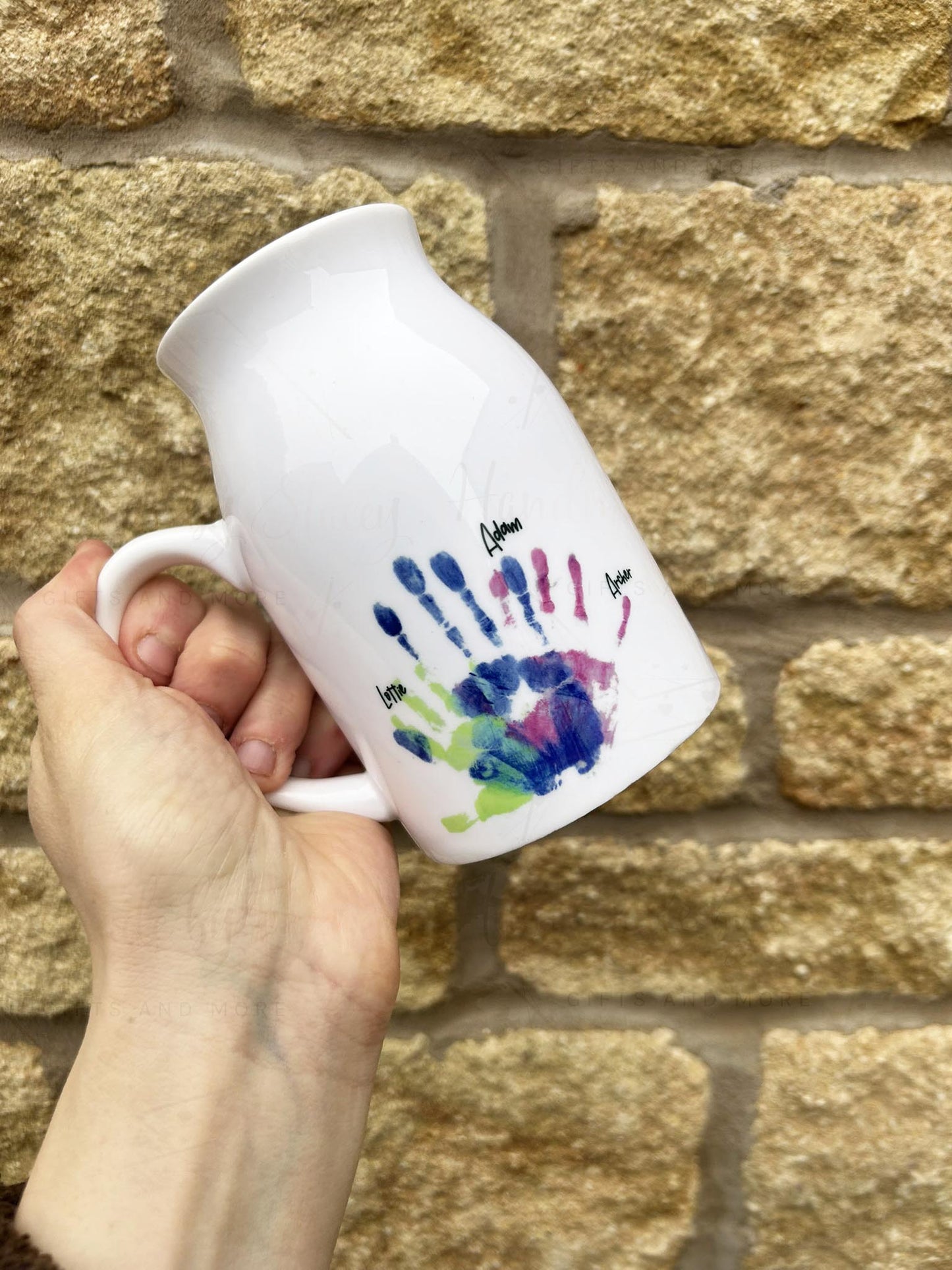 Personalised Ceramic Child Artwork Jug