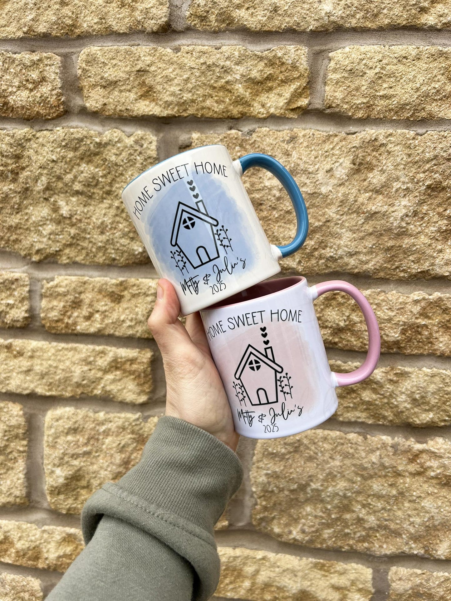 Personalised New Home Ceramic Mugs