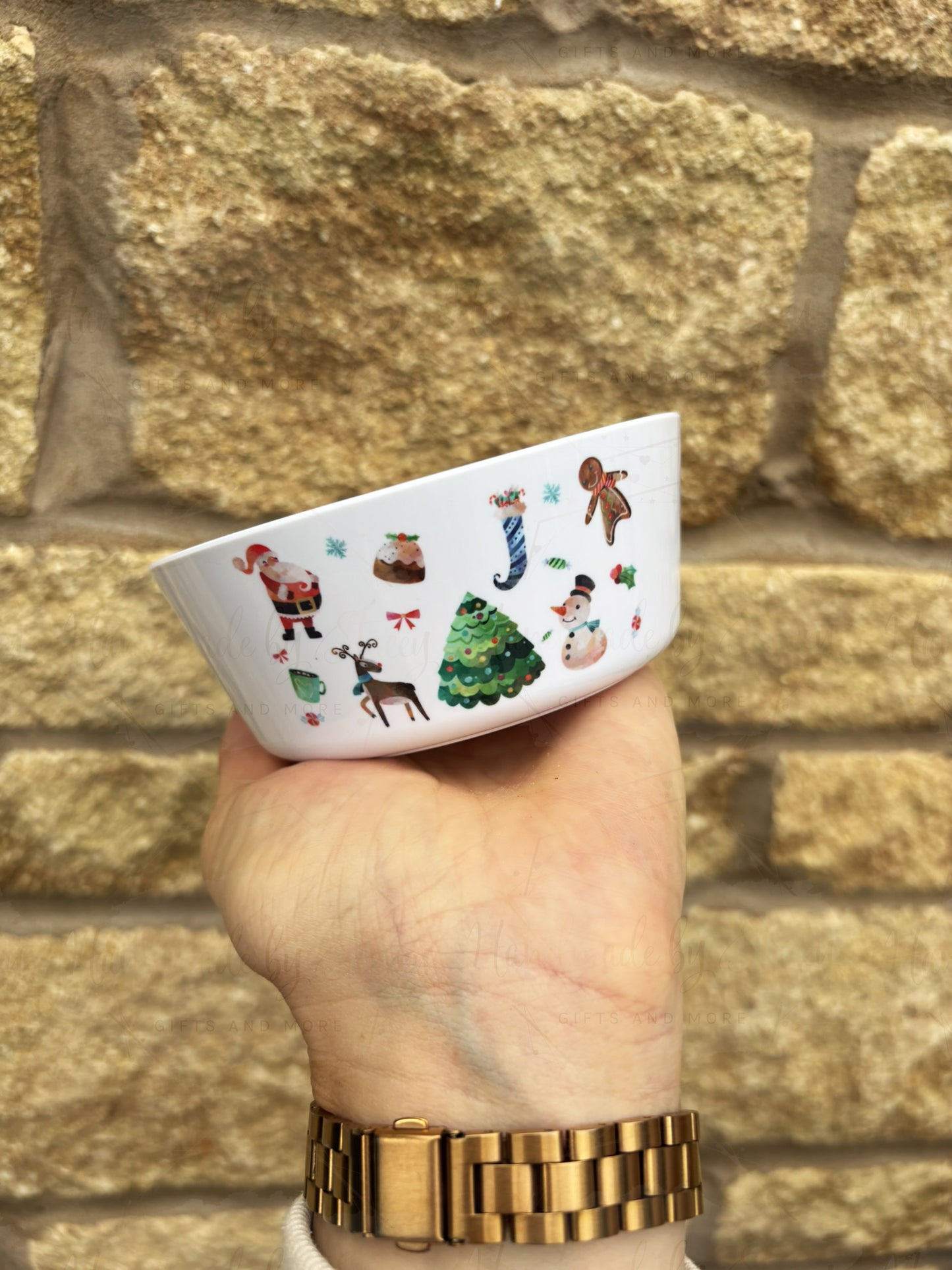 Personalised Plastic Christmas Children's Dinner Set