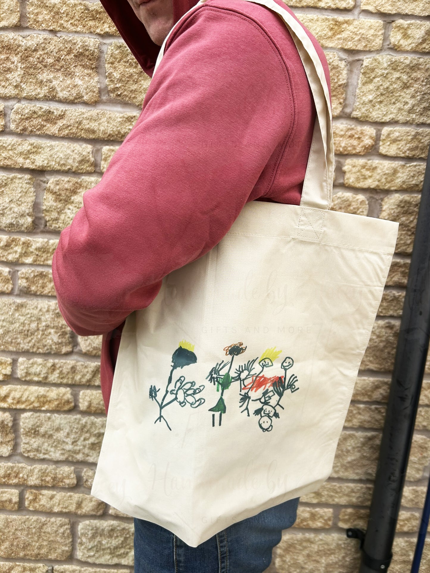 Personalised Childs Artwork Tote Shopper Bag