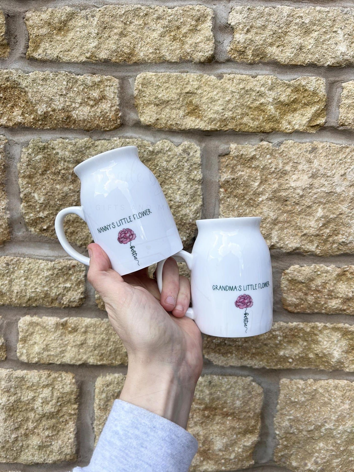 Personalised Birth Flower Vase Jug
