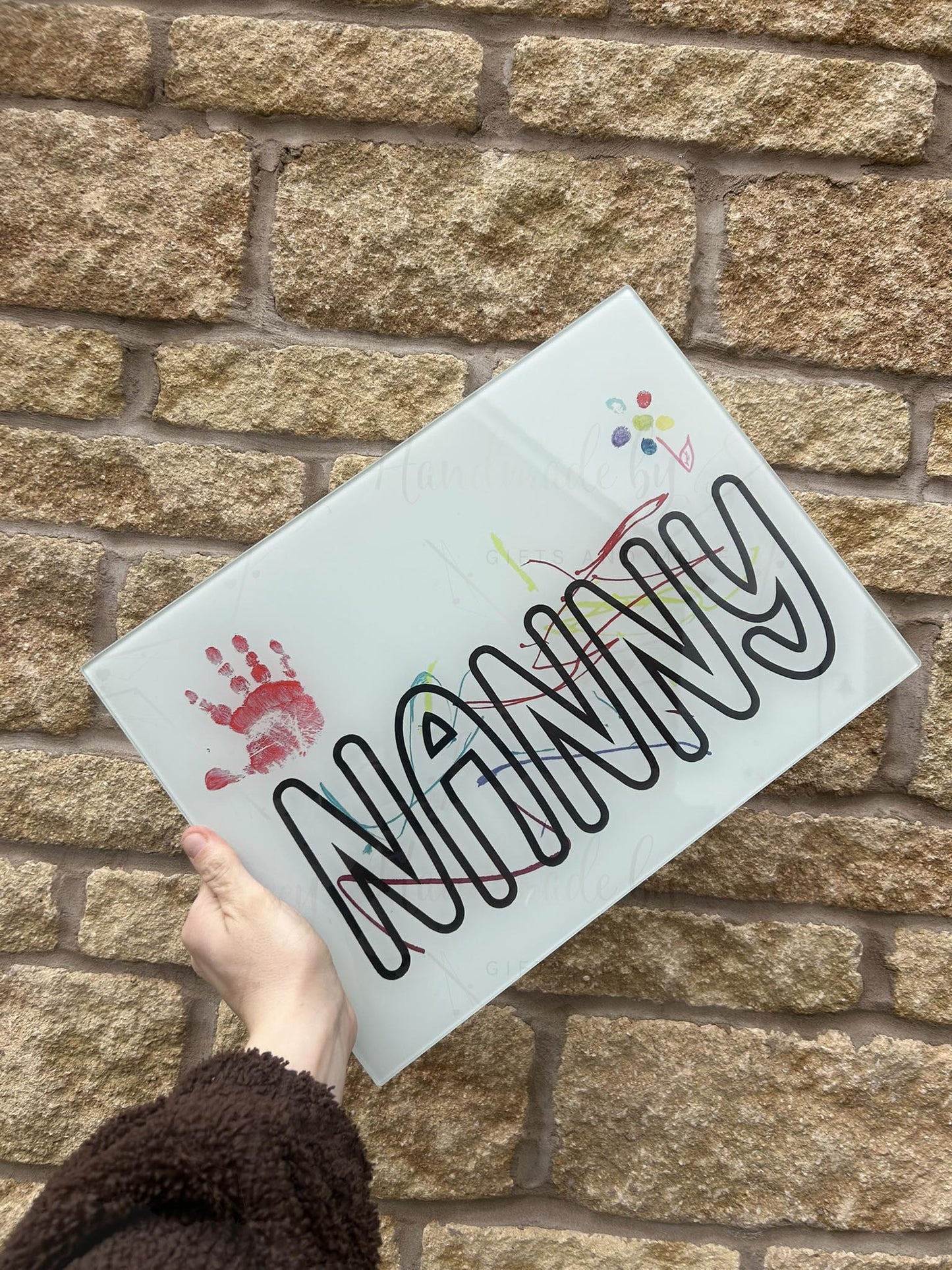 Personalised Child Drawing Artwork A4/A3 Chopping Board