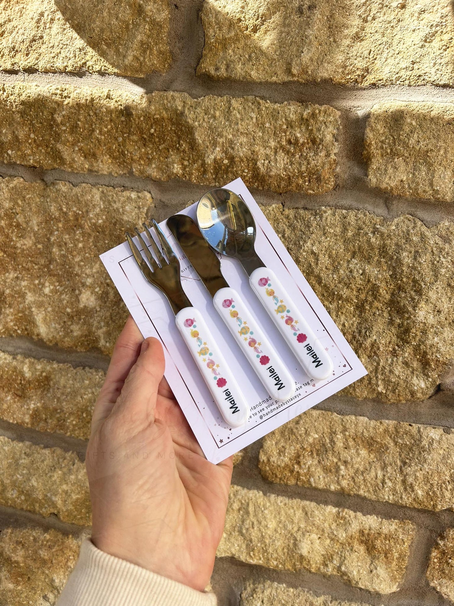 Personalised Plastic Children's Cutlery