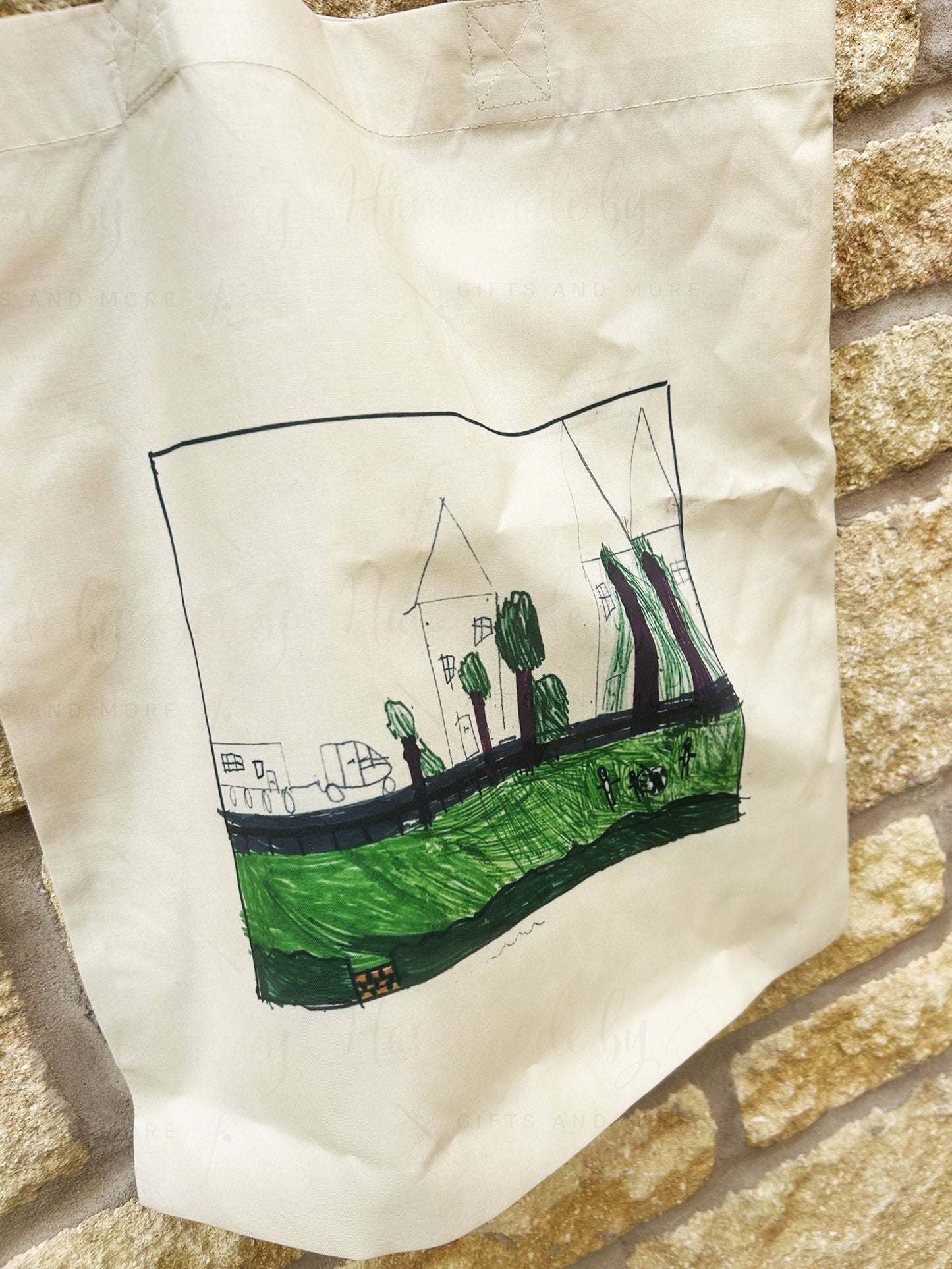 Personalised Childs Artwork Tote Shopper Bag