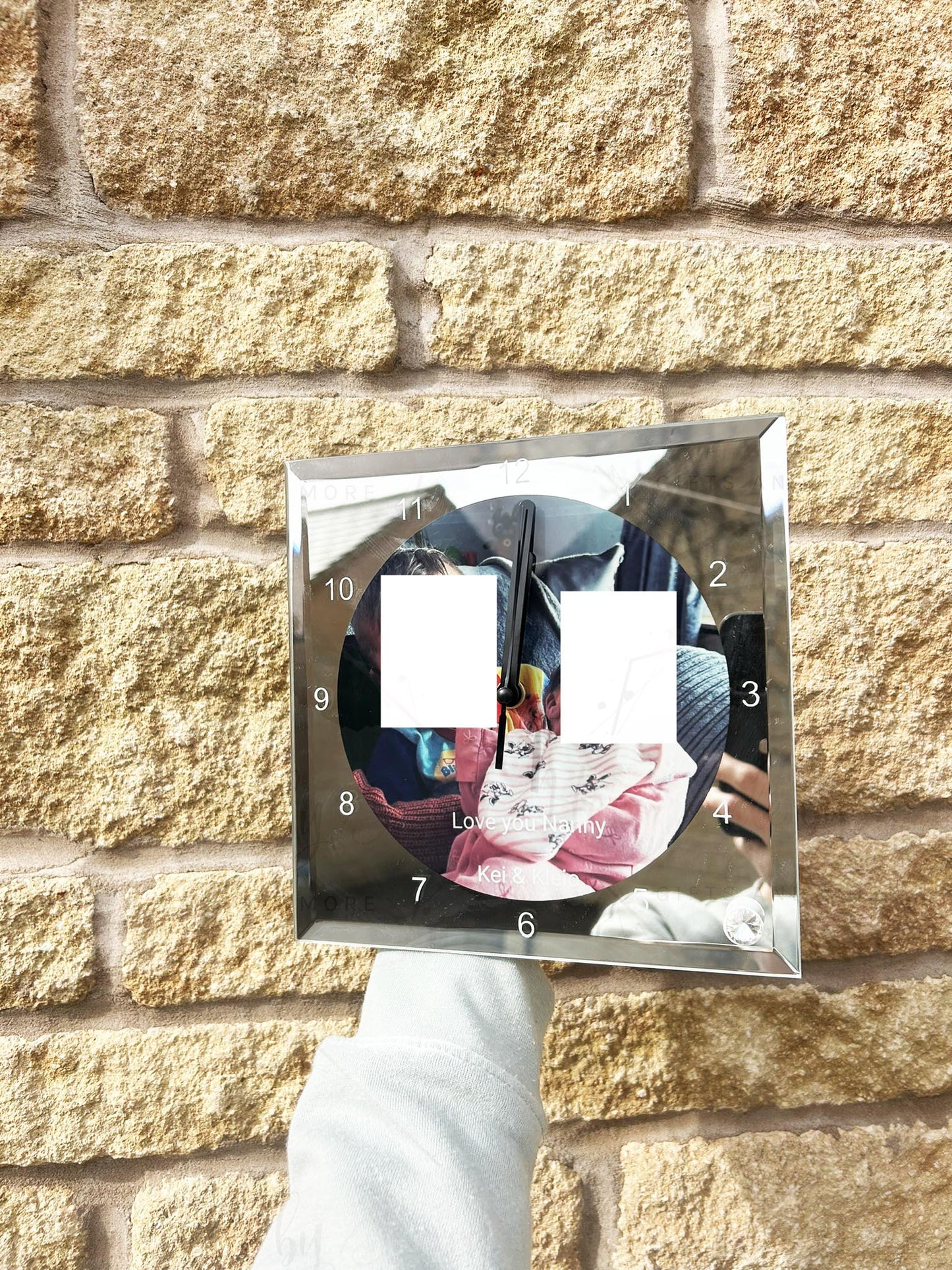 Personalised Photo Glass Clock