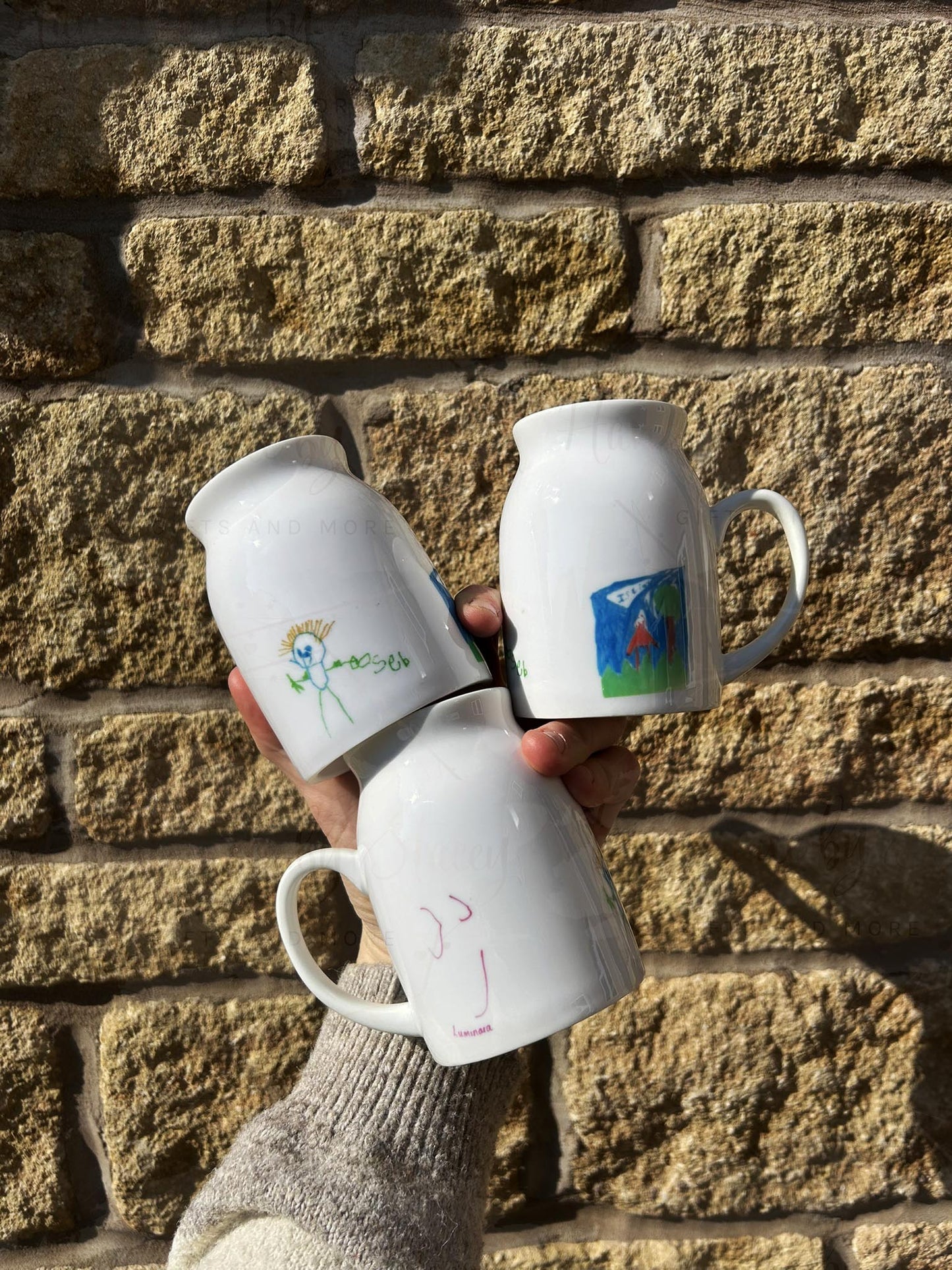 Personalised Ceramic Child Artwork Jug