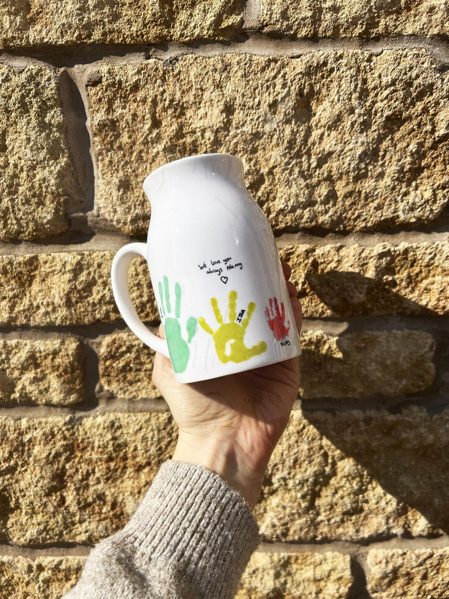 Personalised Ceramic Child Artwork Jug
