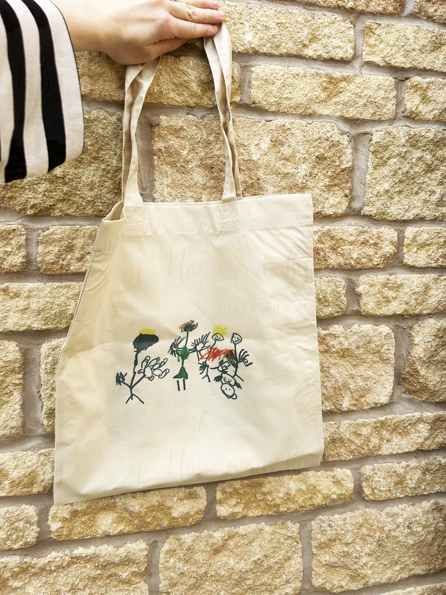 Personalised Childs Artwork Tote Shopper Bag