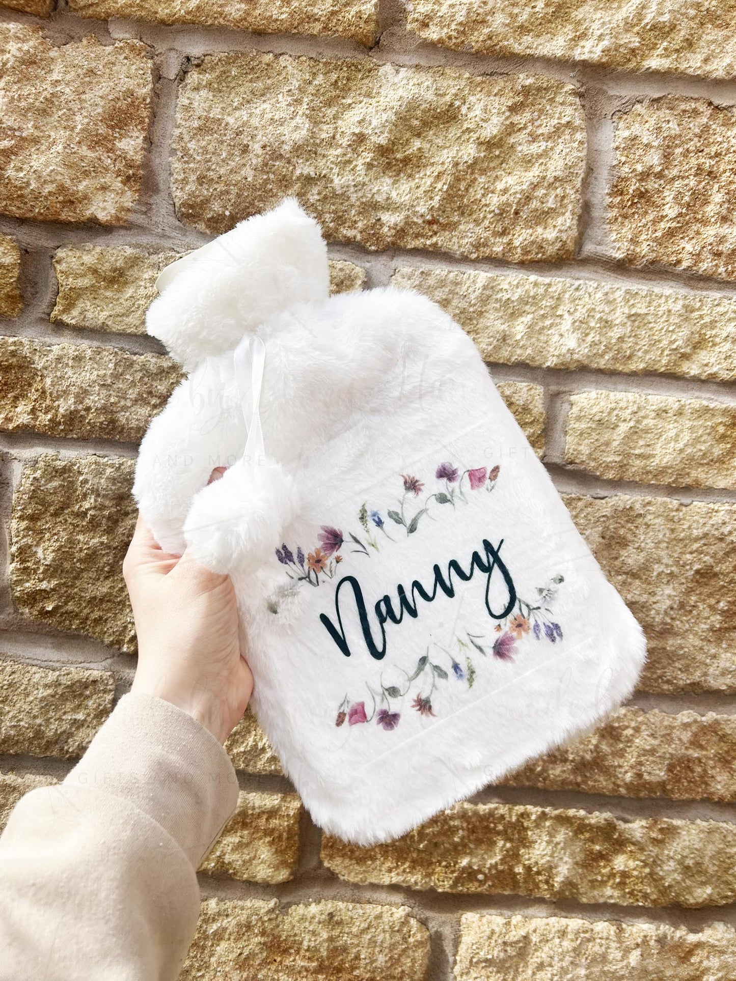 Personalised Wildflower Hot Water Bottle