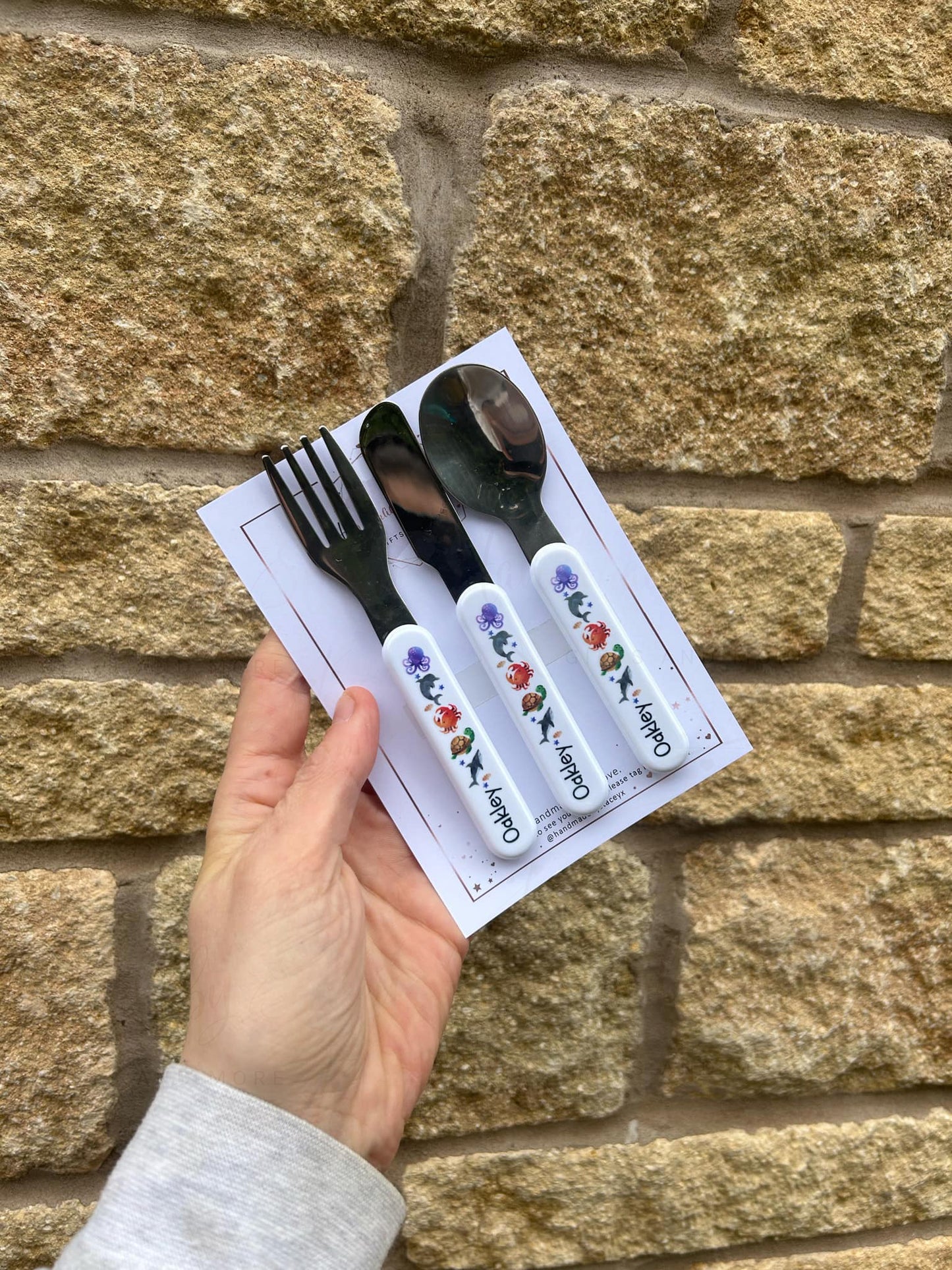 Personalised Plastic Children's Cutlery