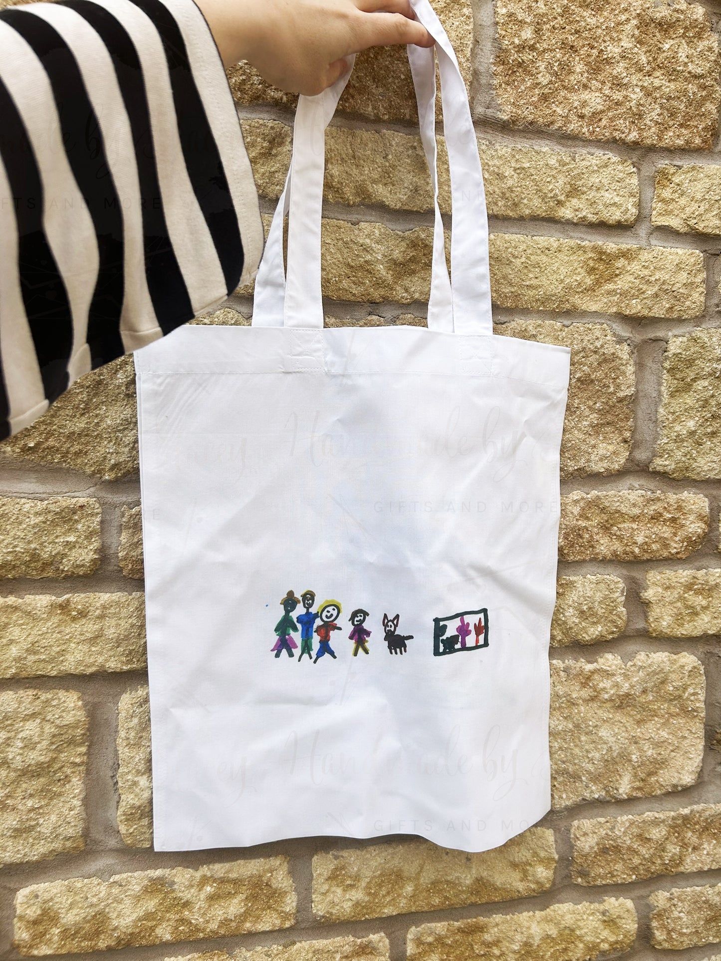 Personalised Childs Artwork Tote Shopper Bag