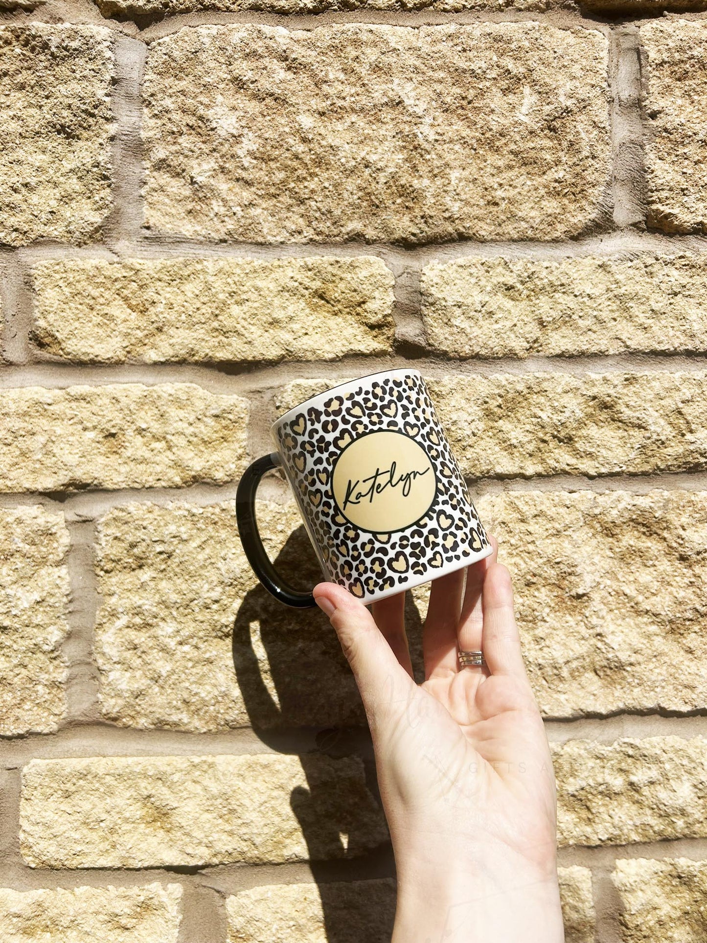 Personalised Leopard Print Ceramic Mug