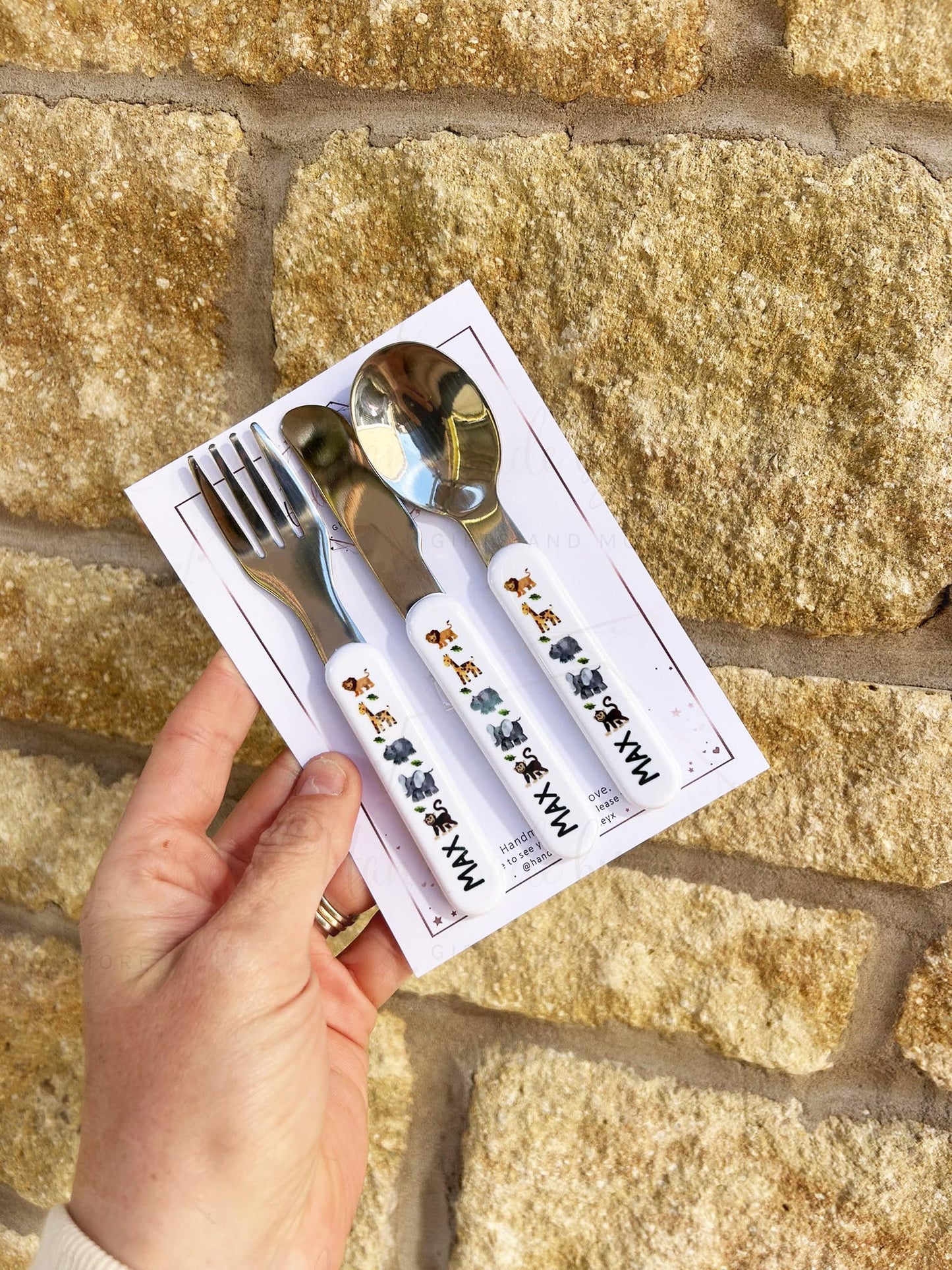 Personalised Plastic Children's Cutlery