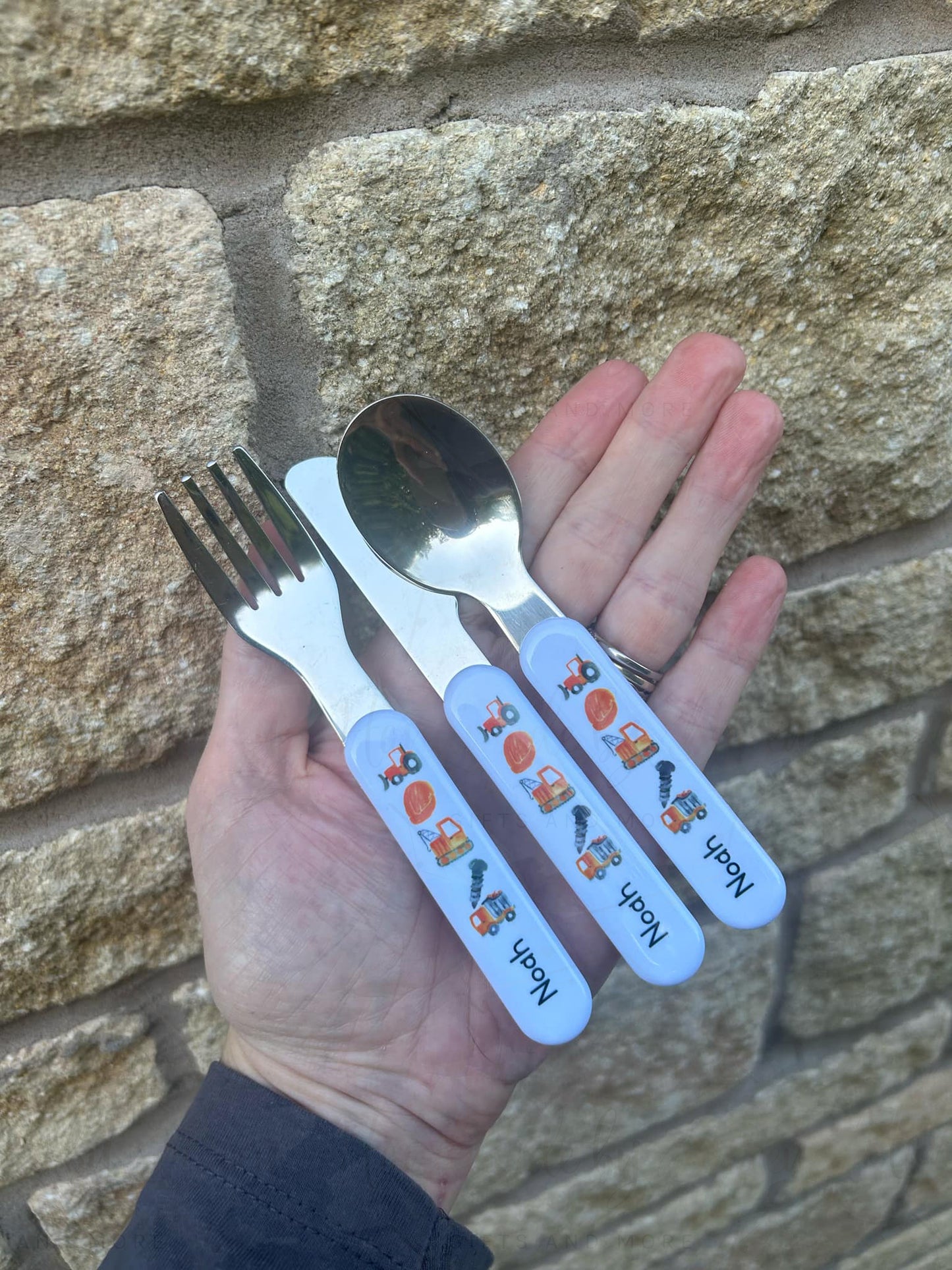 Personalised Plastic Children's Cutlery