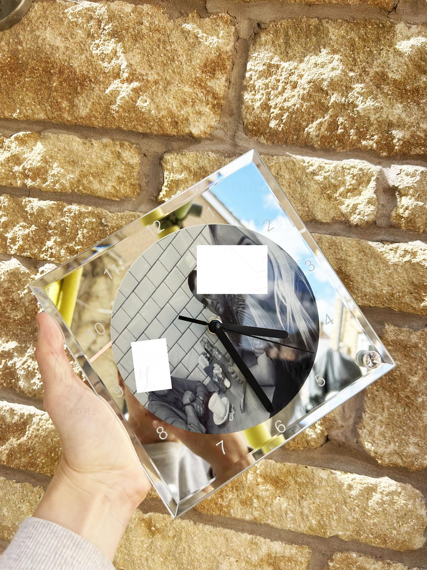 Personalised Photo Glass Clock