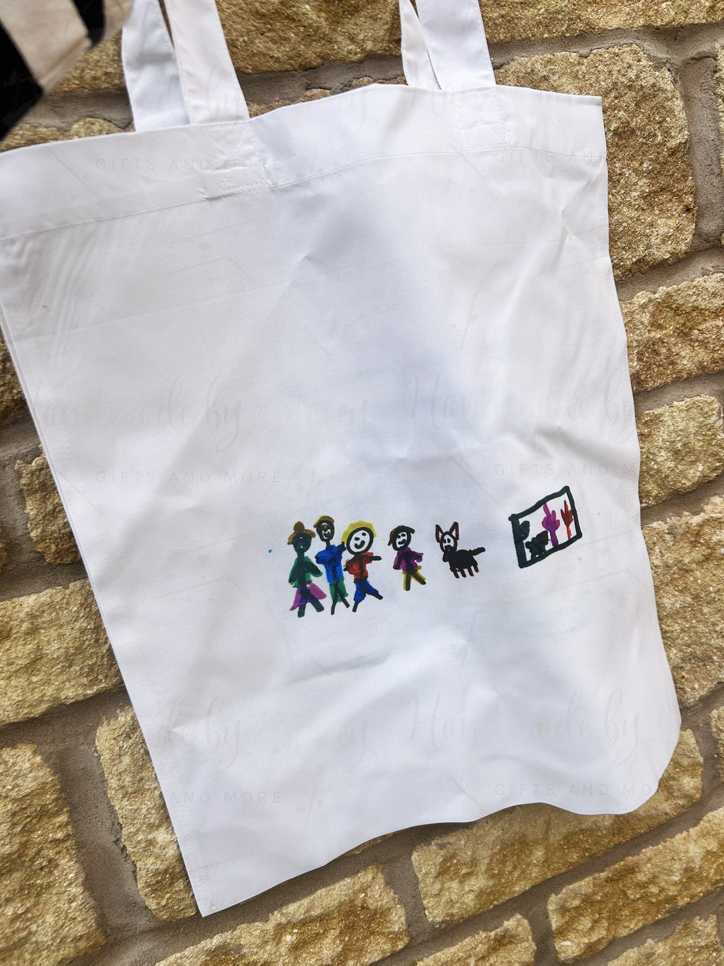Personalised Childs Artwork Tote Shopper Bag