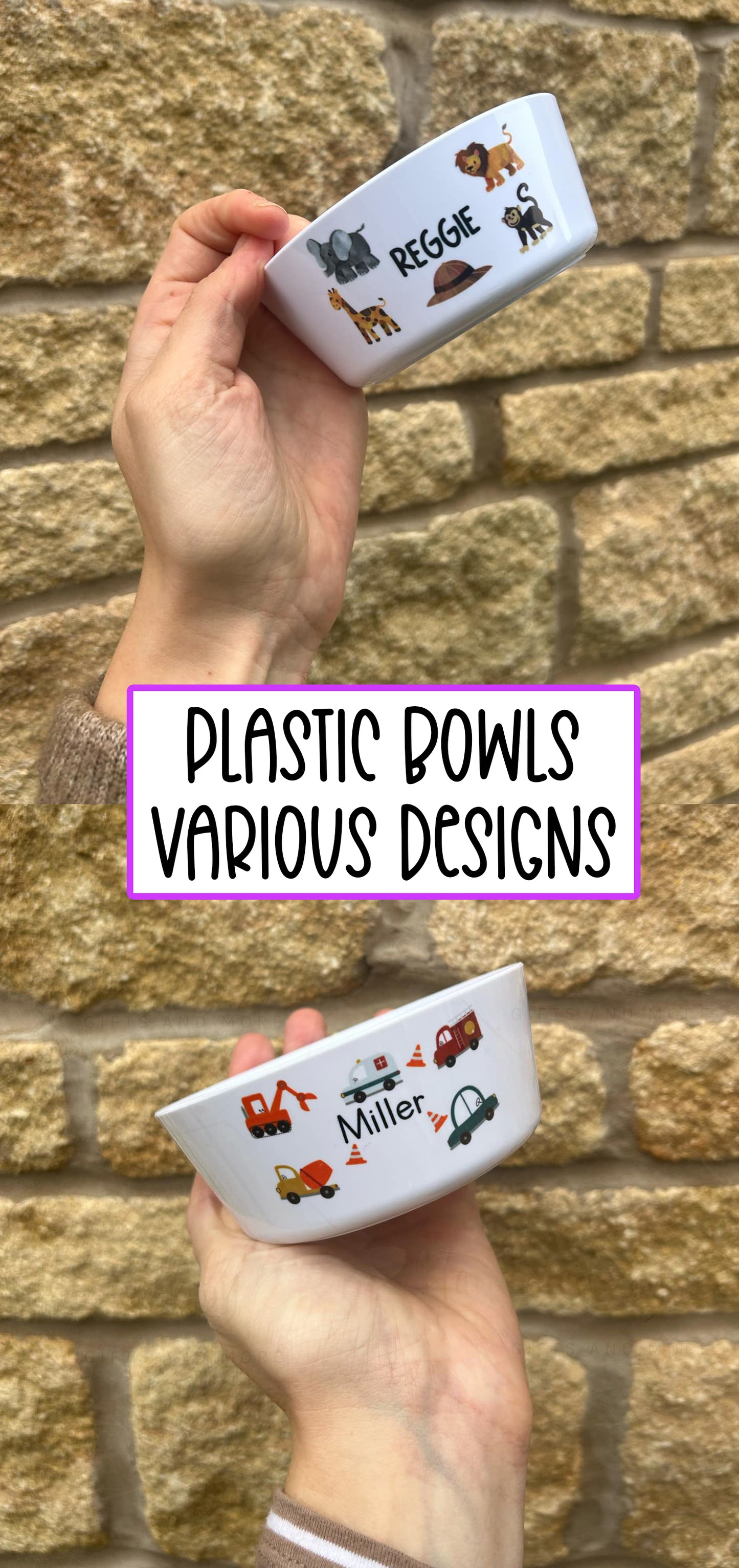 Personalised Plastic Children's Bowl