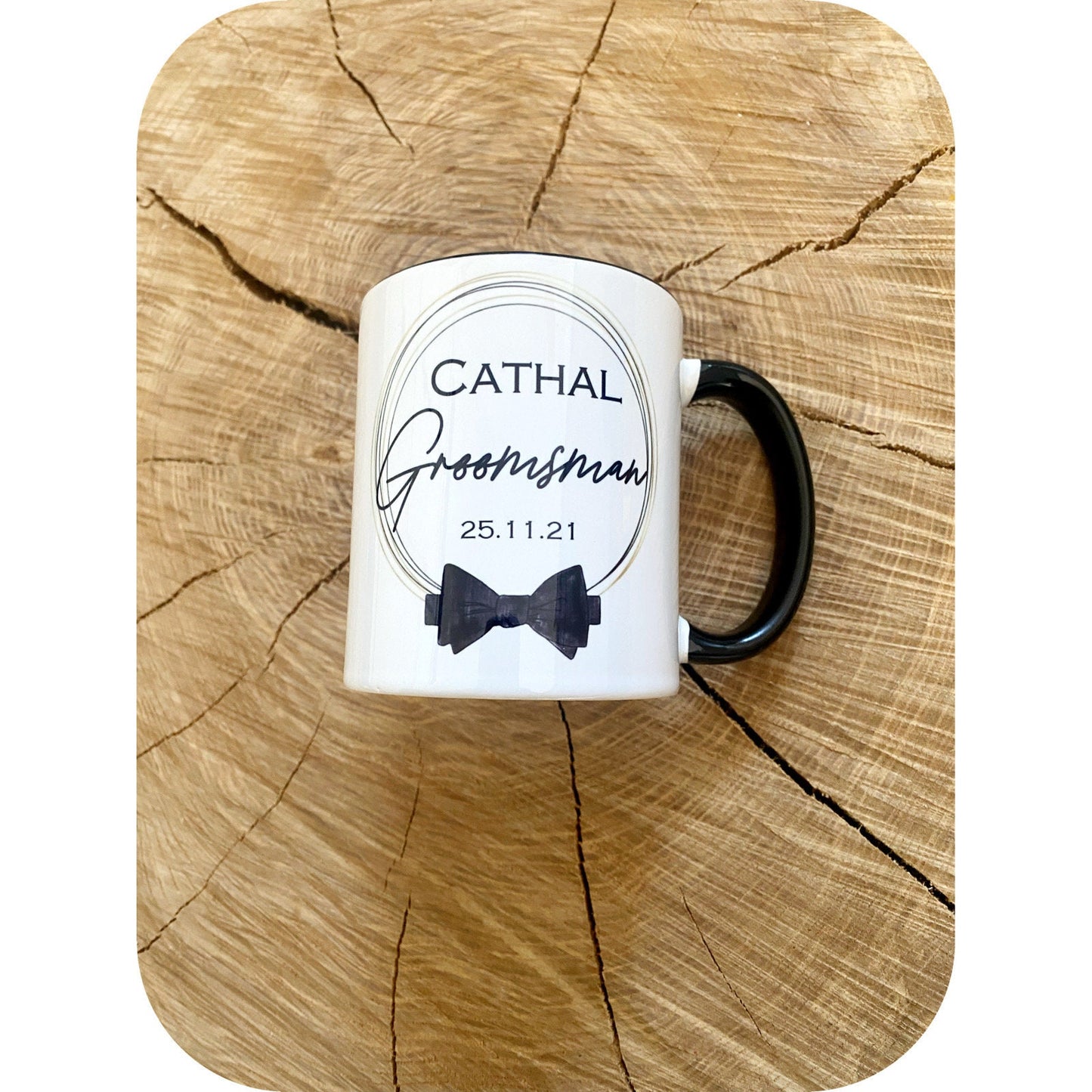 Personalised Ceramic Mug|Best Man Groom Party Usher Gift Idea|Wedding Gift Idea for Him/Groom to Be