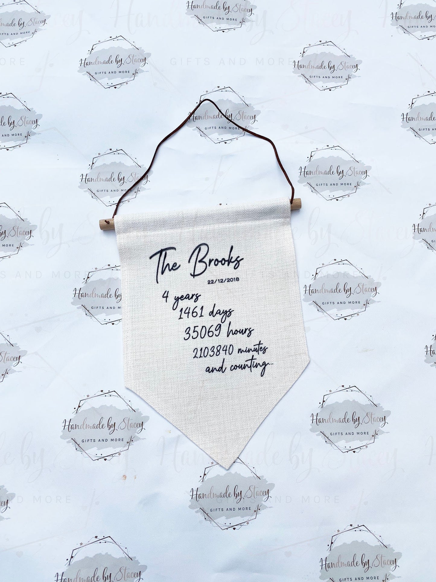 Couple Bedroom Sign|Linen Flag Pennant|Bedroom Decor Gift Idea|Wedding Gift for Anniversary|Couple|Bride|Groom|Newlywed Keepsake Gift