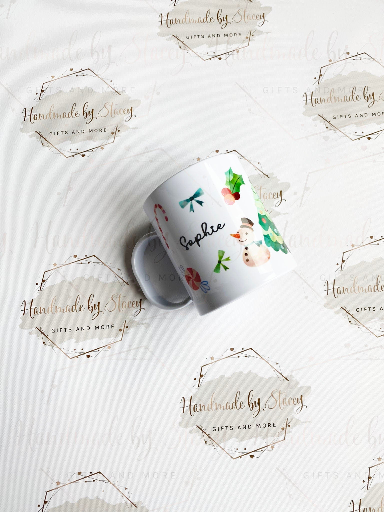 Personalised Christmas Cup|Editable Text Plastic|Ceramic Mug Suitable for Adult & Child|Family Gift Idea for All|Hot Chocolate Xmas Eve Box