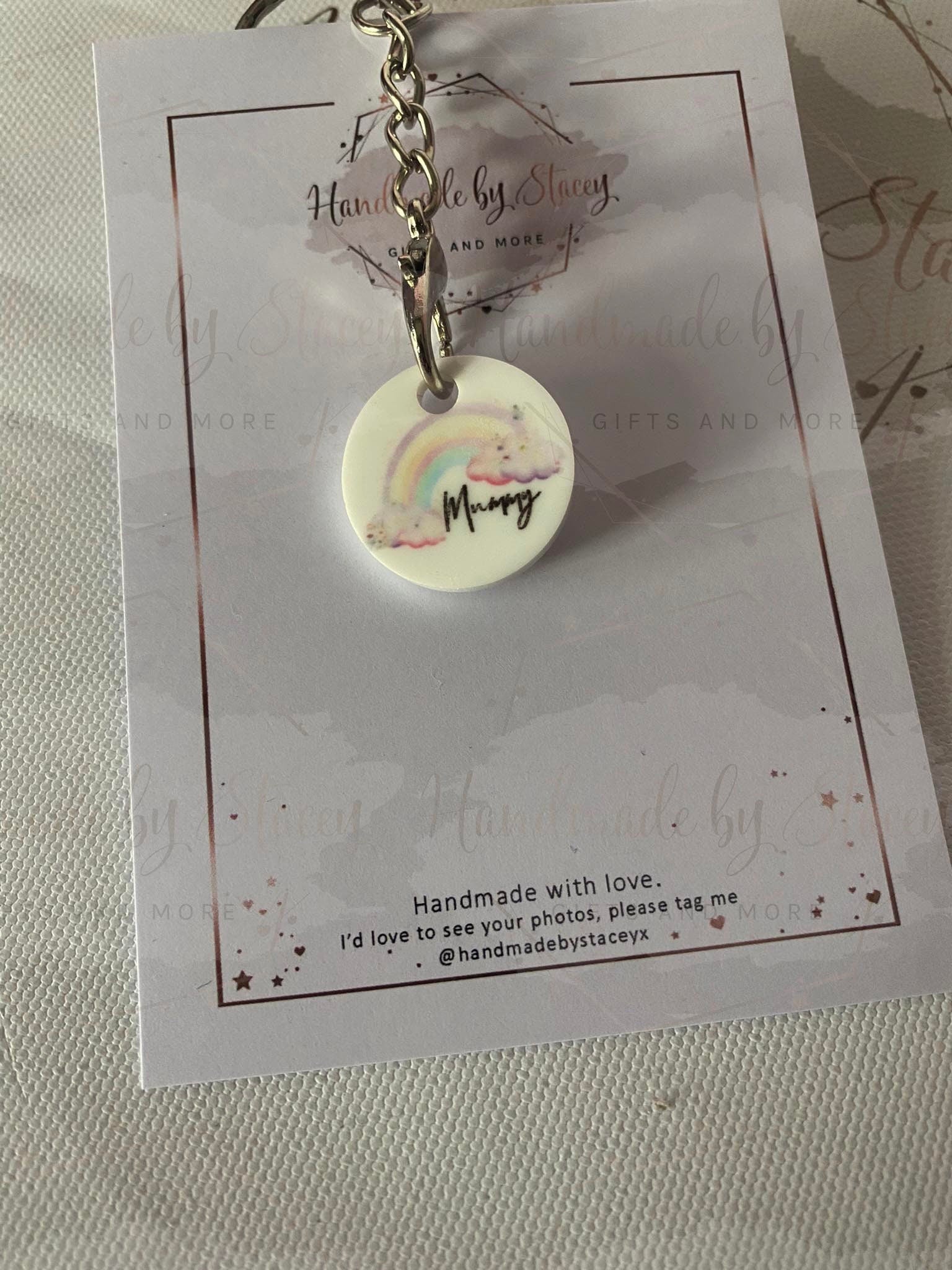 Personalised Trolley Coin|Rainbow Shopping Trolley Token|Thank you Small Keepsake Gift Idea for Mothers Day|Nannys|Birthdays