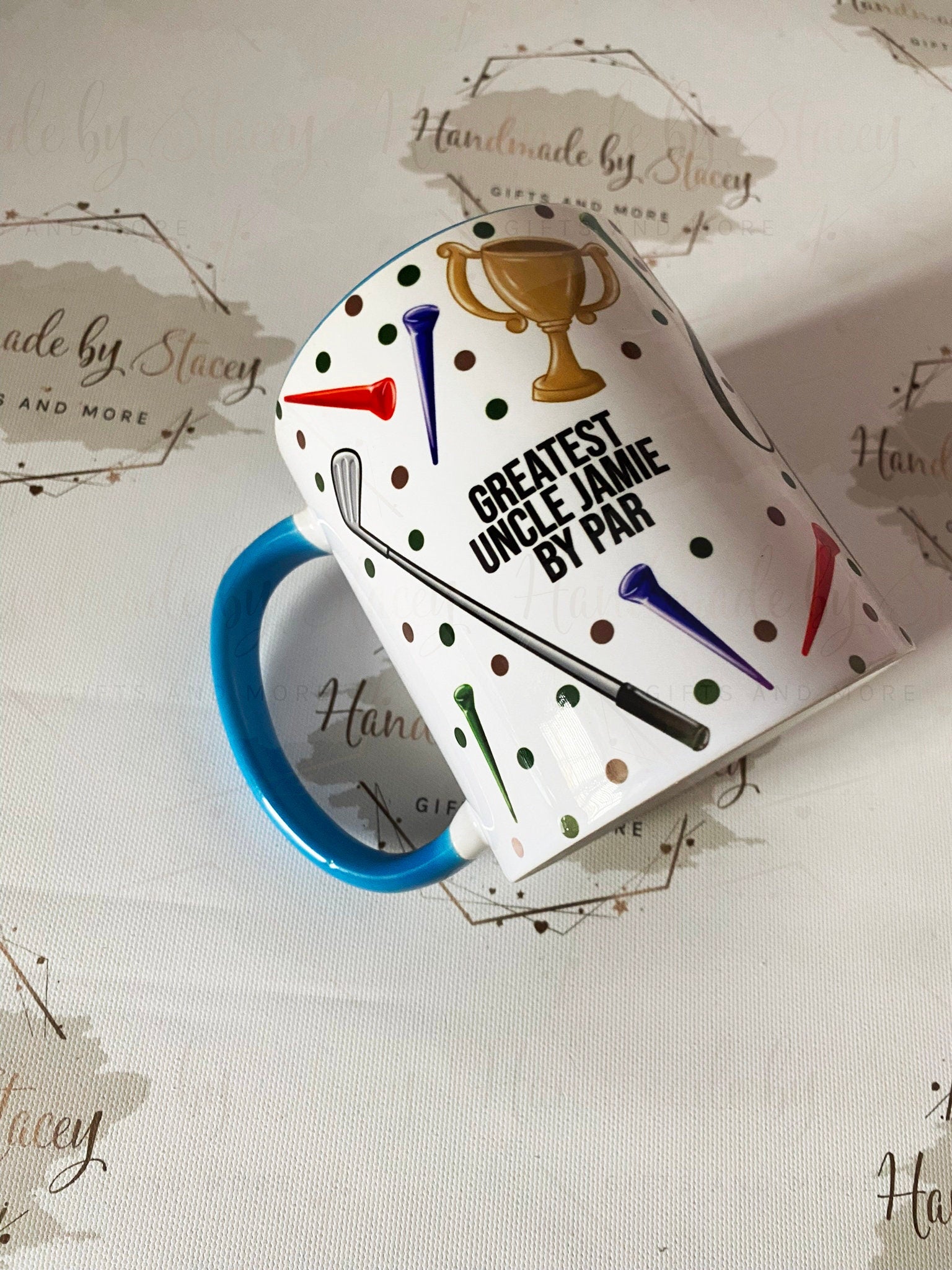 Personalised Golfer Mug|Sporting Gift Idea For Him/Her|Birthday Secret Santa Christmas Golf Club\Tee Hot Drink Cup