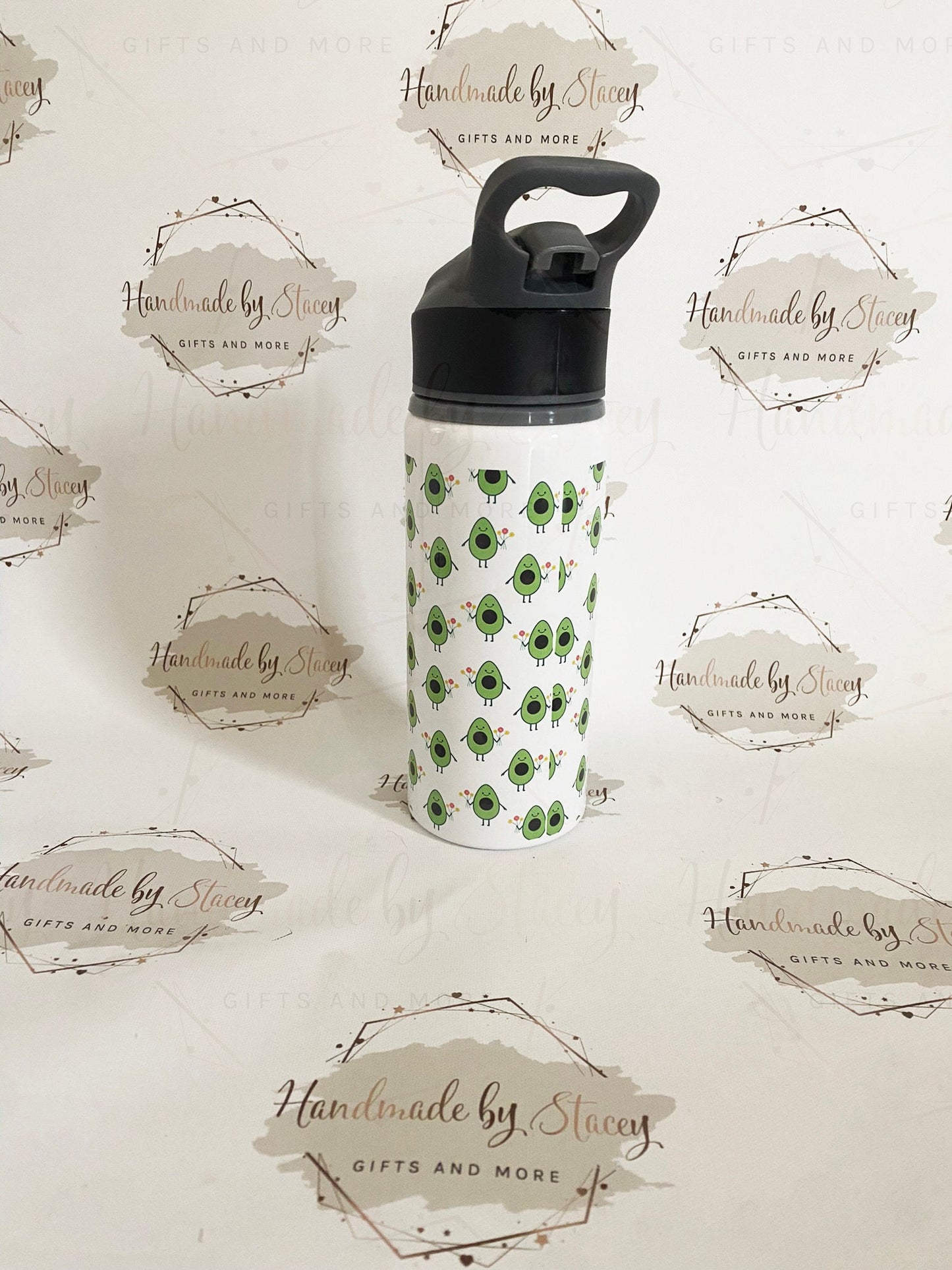 Personalised Child's Avocado Water Bottle|Back to School Drinking Bottle|Editable Text|Toddler Nursery|Birthday Gift Idea