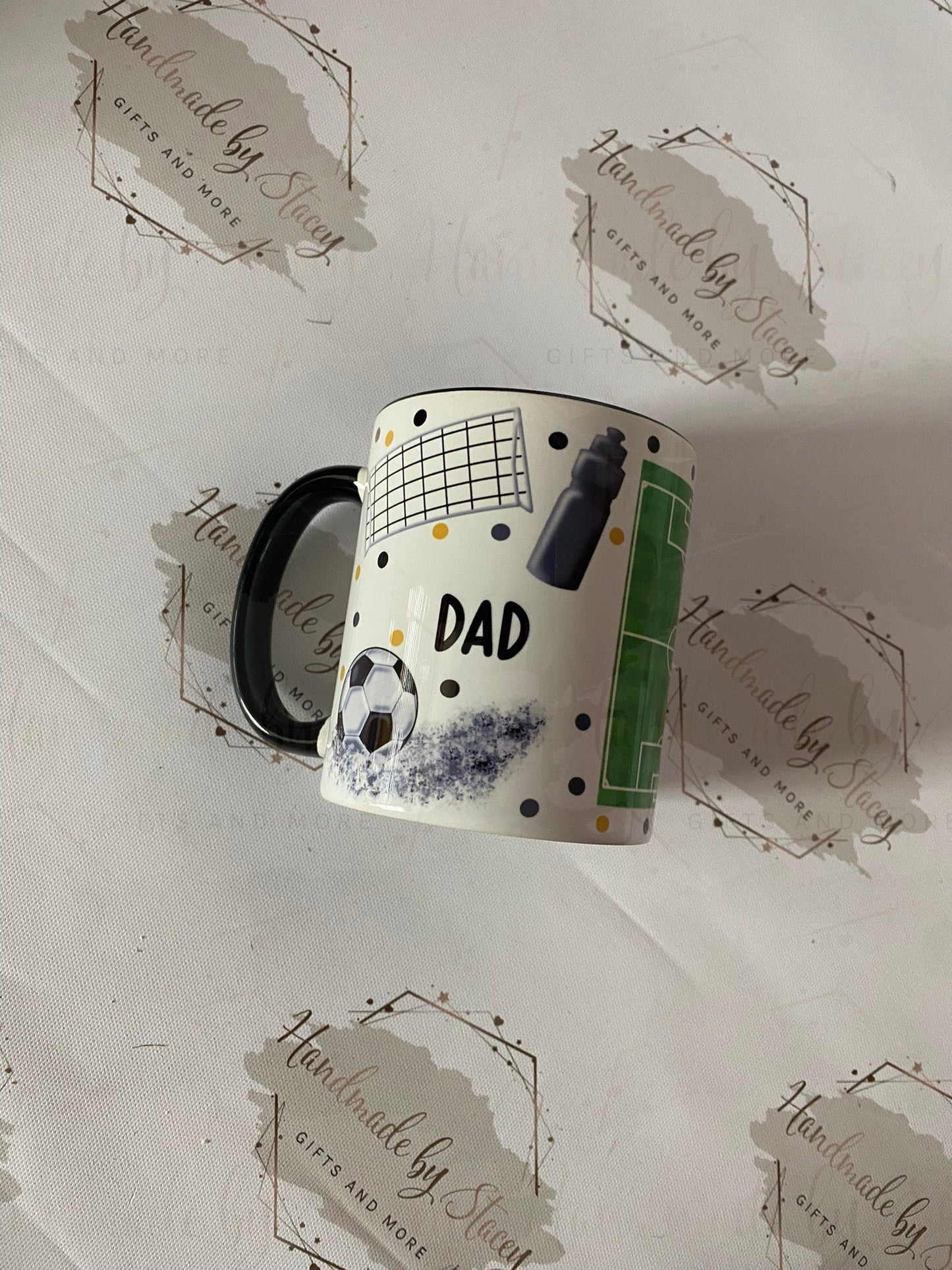 Personalised Ceramic Mug|Football Sport Fan|Custom Text|Gift Idea for Footy Fan|5 a Side|11 a side|Junior Football|Father's Day|Christmas|