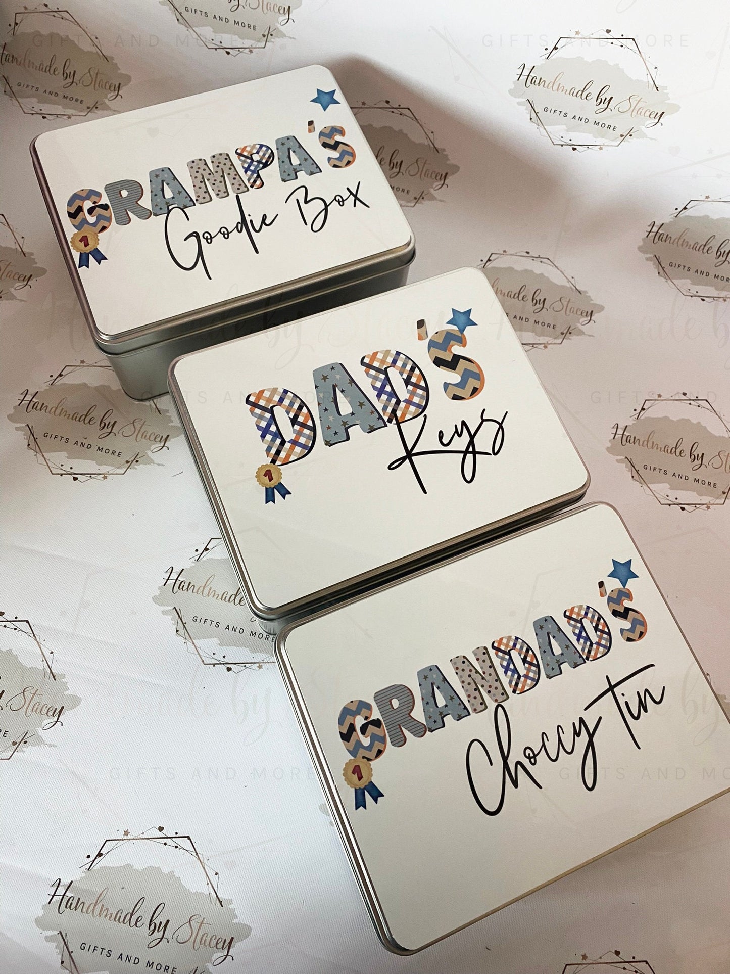 Personalised Novelty Metal Tin|Custom Text|Bits & Bobs Garage Tin|Birthday Christmas Fathers Day|Biscuit Sweet Tin|Gift Dad Grandad Uncle