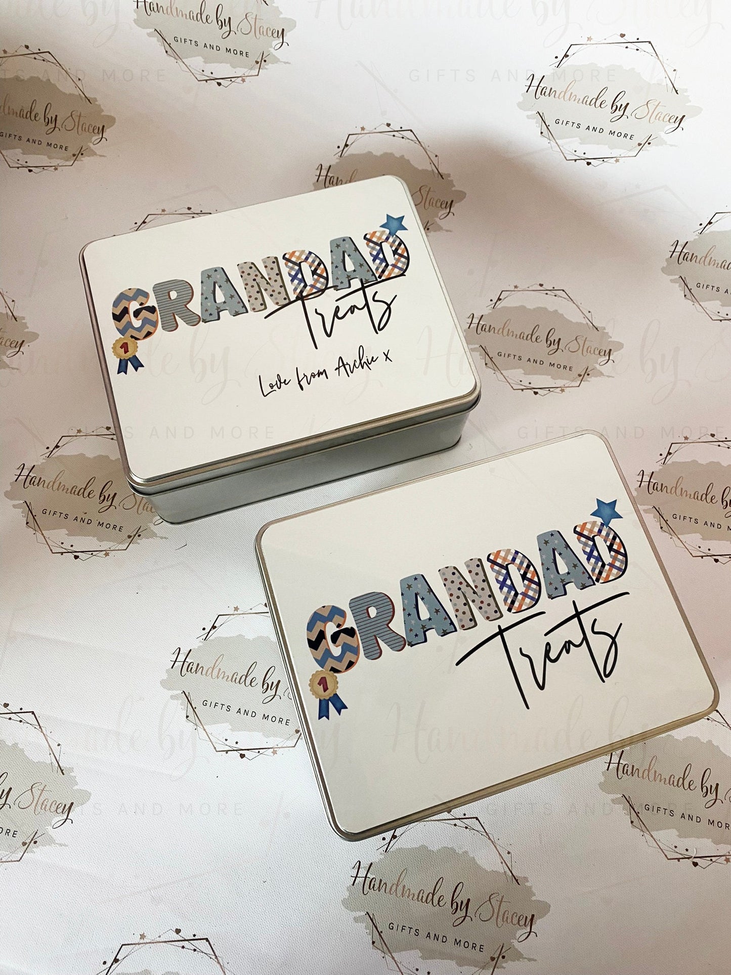 Personalised Novelty Metal Tin|Custom Text|Bits & Bobs Garage Tin|Birthday Christmas Fathers Day|Biscuit Sweet Tin|Gift Dad Grandad Uncle