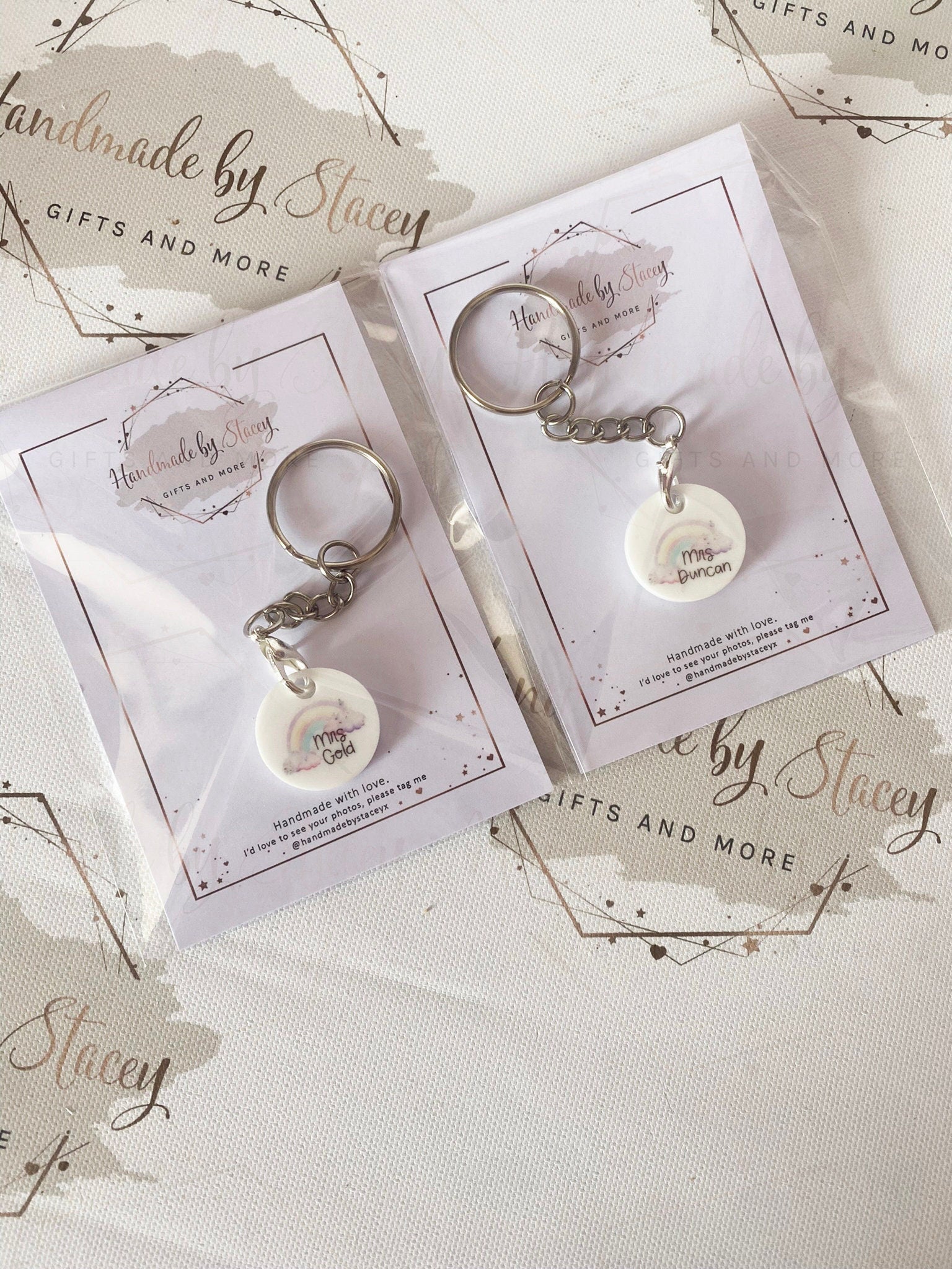 Personalised Trolley Coin|Rainbow Shopping Trolley Token|Thank you Small Keepsake Gift Idea for Mothers Day|Nannys|Birthdays