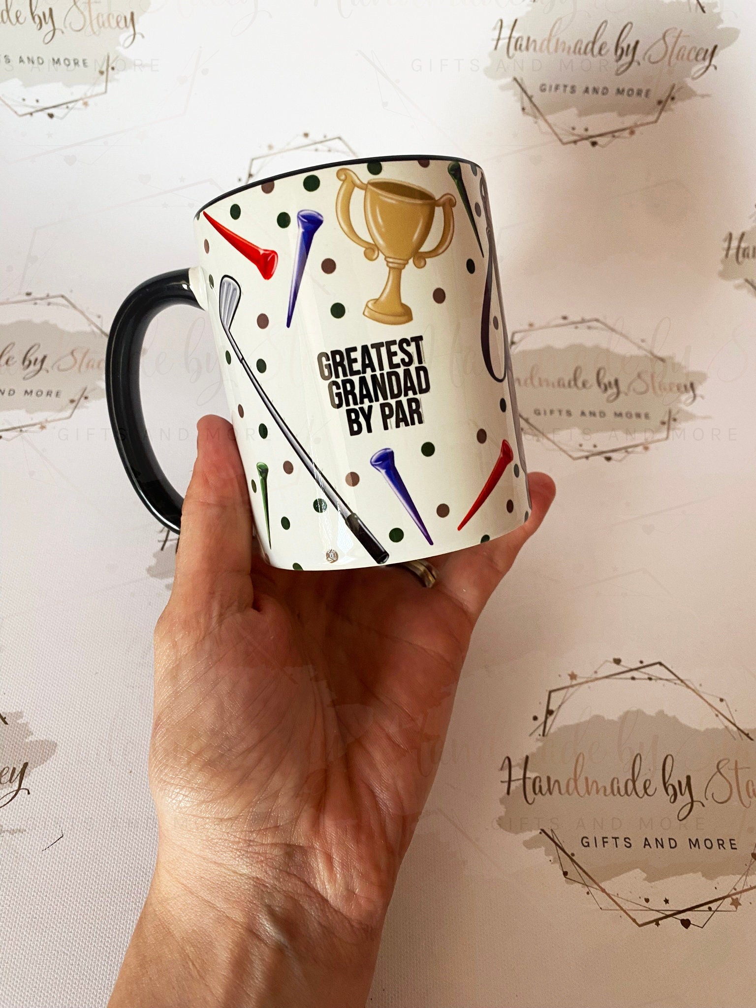 Personalised Golfer Mug|Sporting Gift Idea For Him/Her|Birthday Secret Santa Christmas Golf Club\Tee Hot Drink Cup