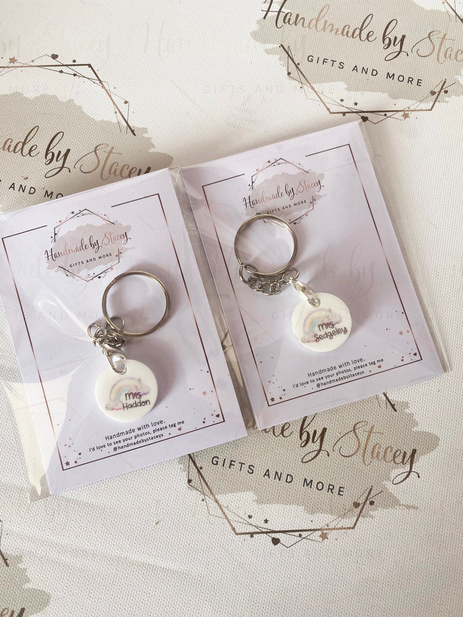 Personalised Trolley Coin|Rainbow Shopping Trolley Token|Thank you Small Keepsake Gift Idea for Mothers Day|Nannys|Birthdays