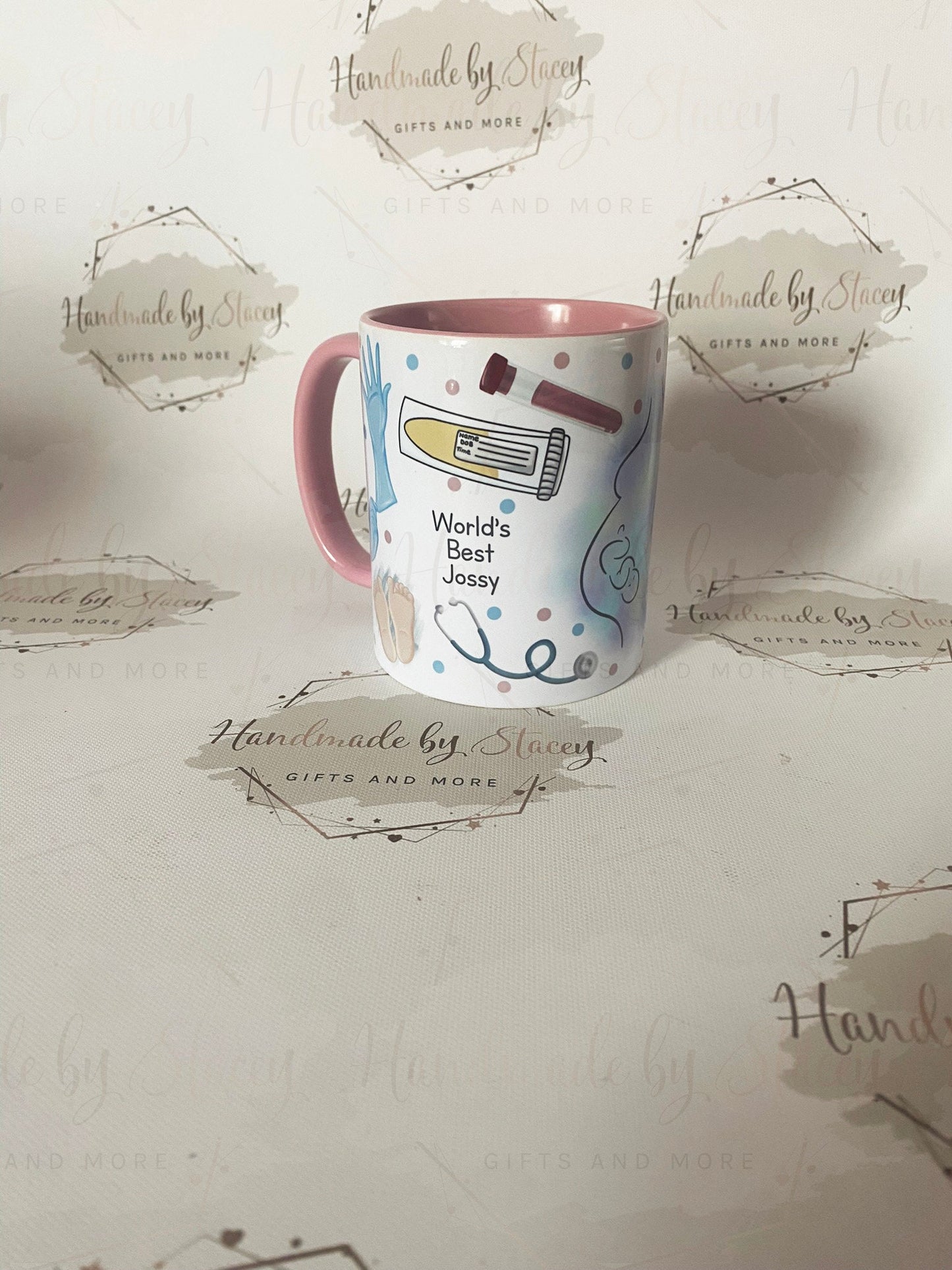 Personalised Midwife Mug|Thank You Nurse|Midwifery New Baby Cup|Custom Text Gift Idea|Doctor Hot Drink Reusable Cup