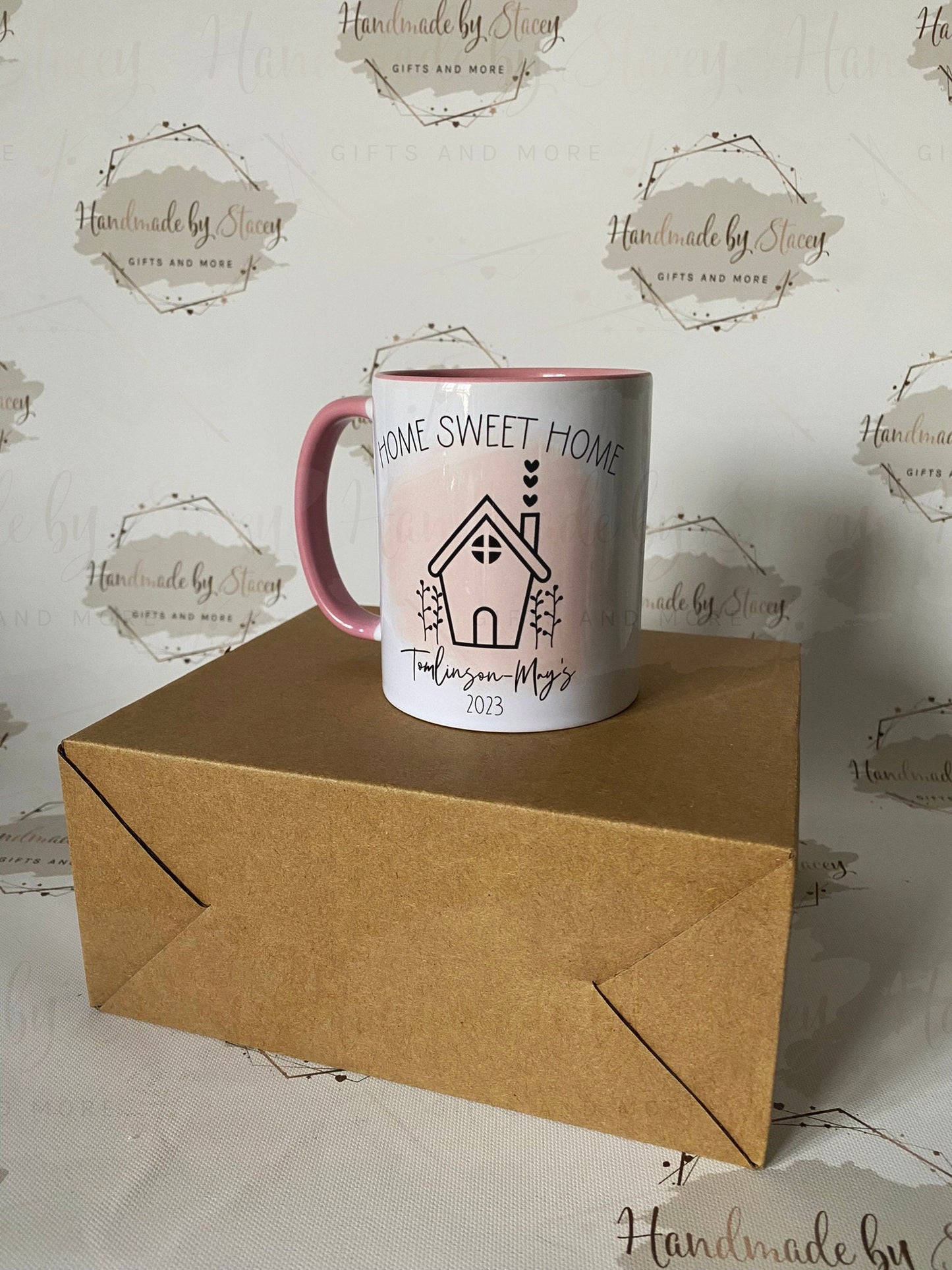 Personalised Ceramic Mug|New Home Mugs|Home Sweet Home Matching Mugs|House Design|Editable Text|First Home Together Gift Idea