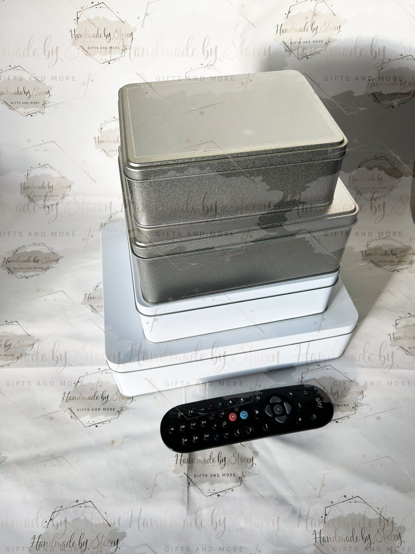 Personalised Novelty Metal Tin|Child Artwork|Drawing Gift|Keepsake|Birthday Christmas Editable Box|Fillable|Handprints