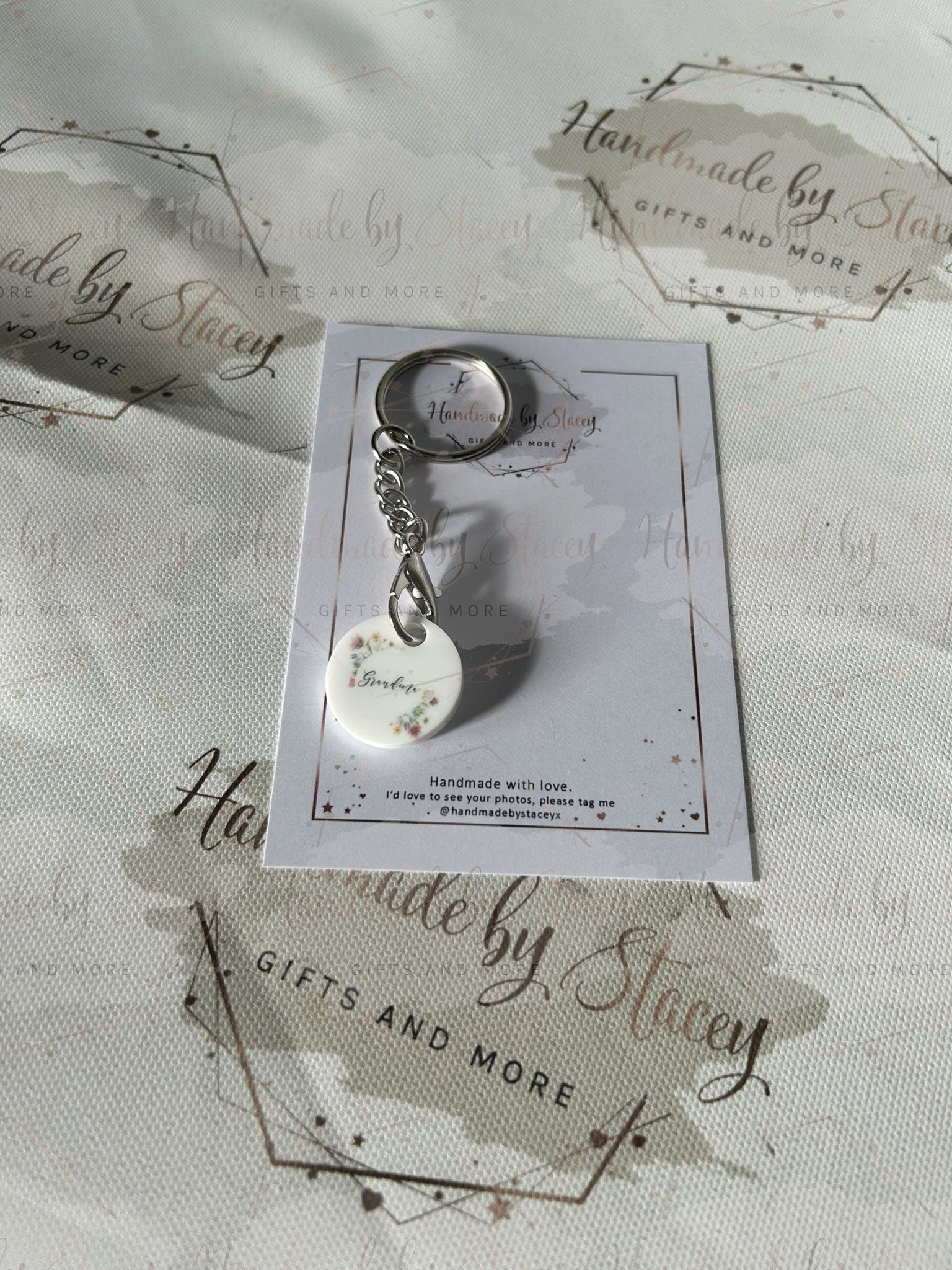 Personalised Trolley Coin|Wildflower Shopping Trolley Token|Thank you Small Keepsake Gift Idea for Mothers Day|Nannys|Birthdays