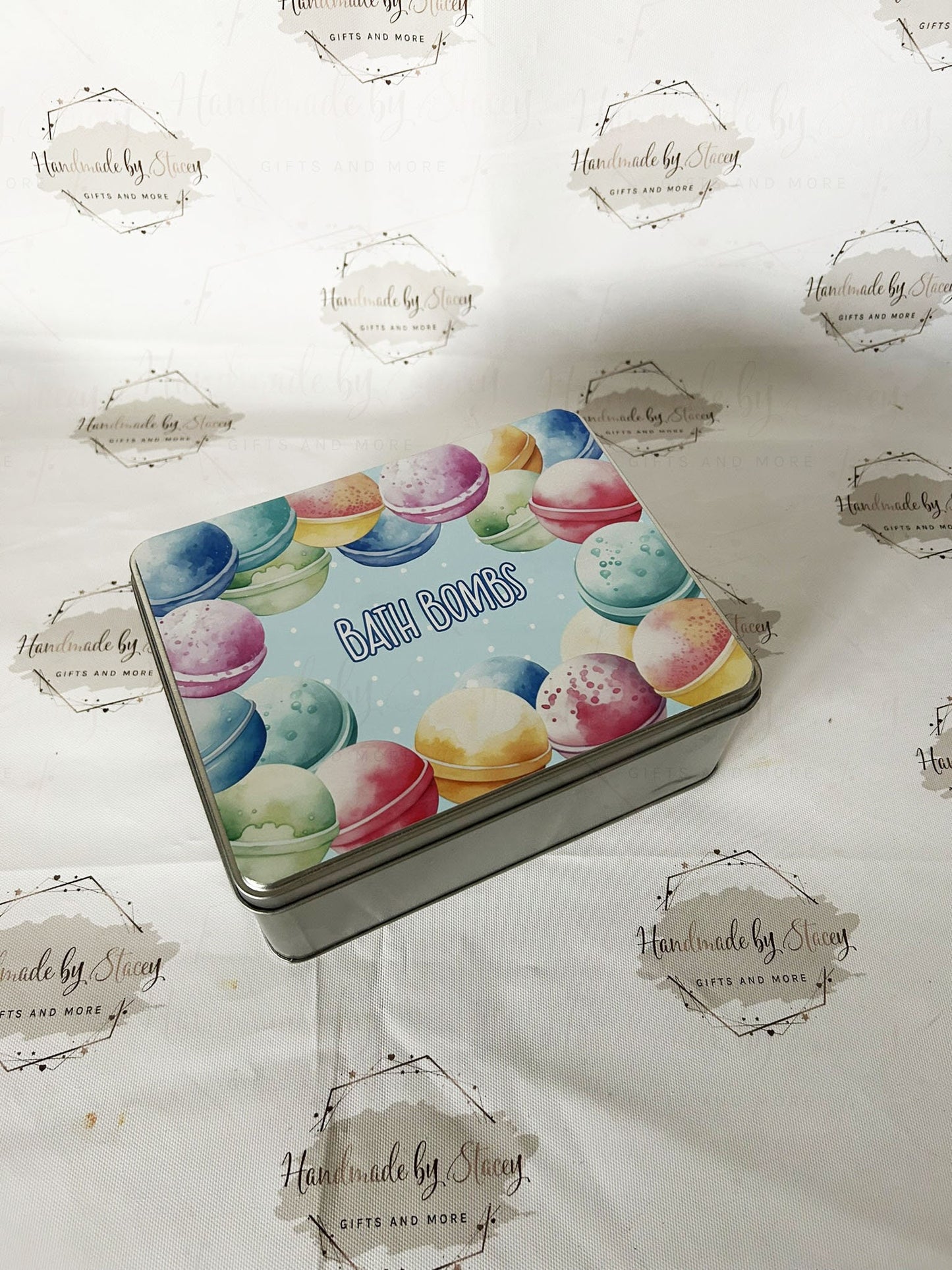 Personalised Novelty Metal Tin|Bath Bomb Gift Box|Bath Accessories|Mothers Day Friend Sister Child Gift Idea|Birthday Christmas Present